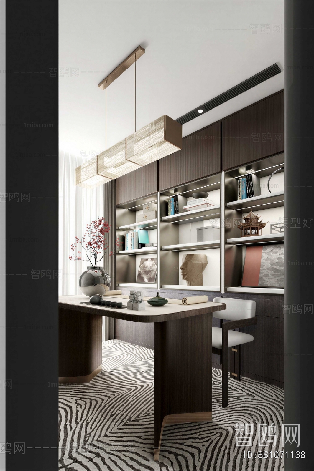 New Chinese Style Study Space