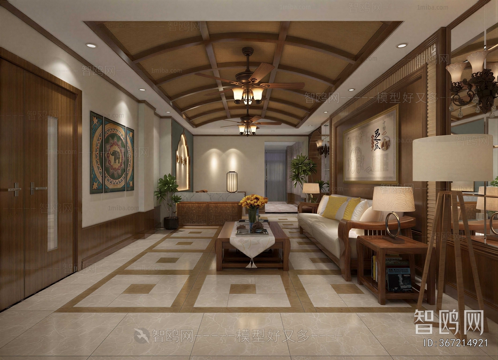 Southeast Asian Style A Living Room