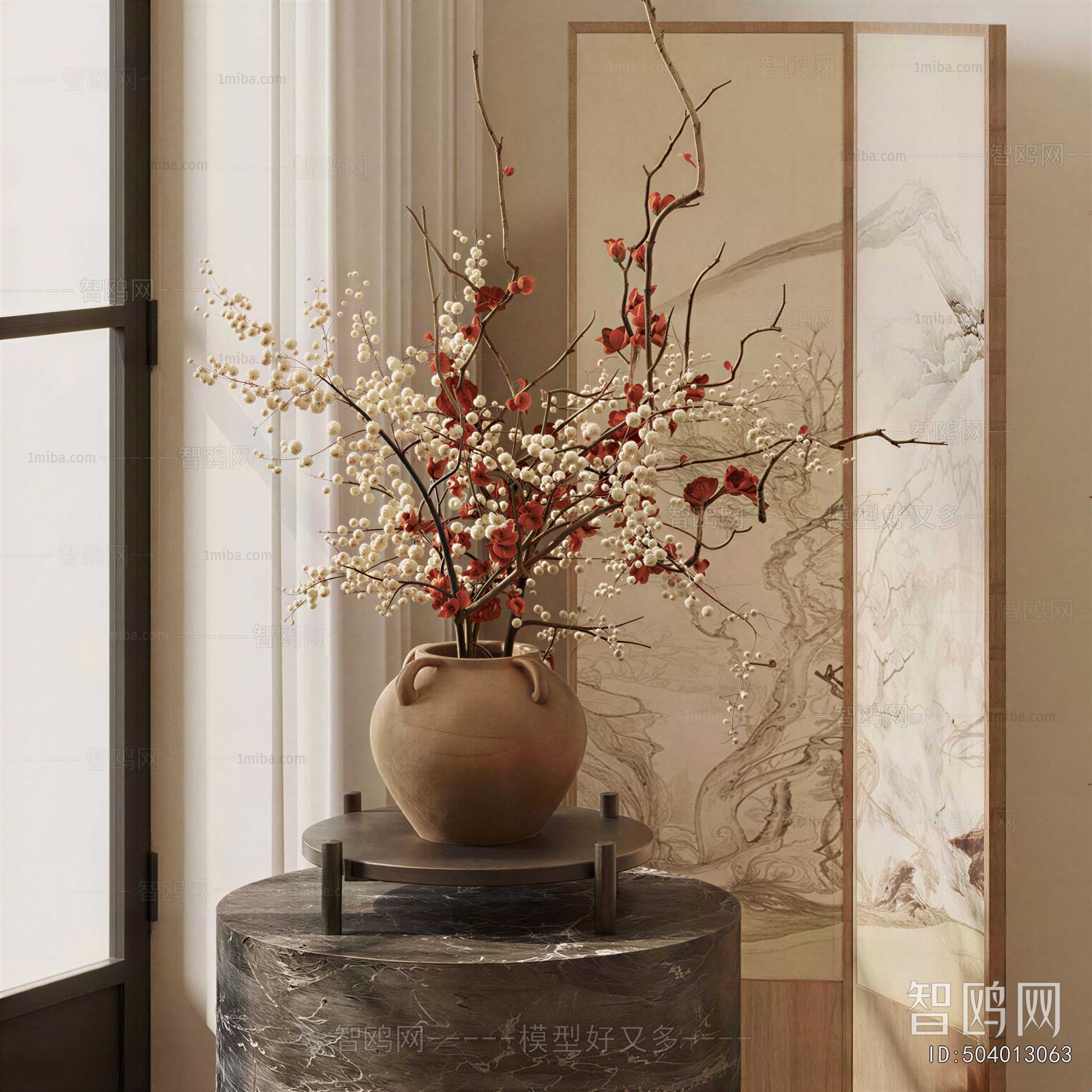 Wabi-sabi Style Dried Branch