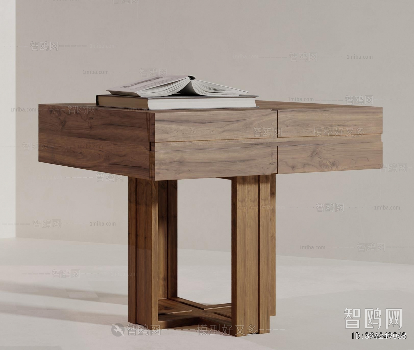 Wabi-sabi Style Bedside Cupboard