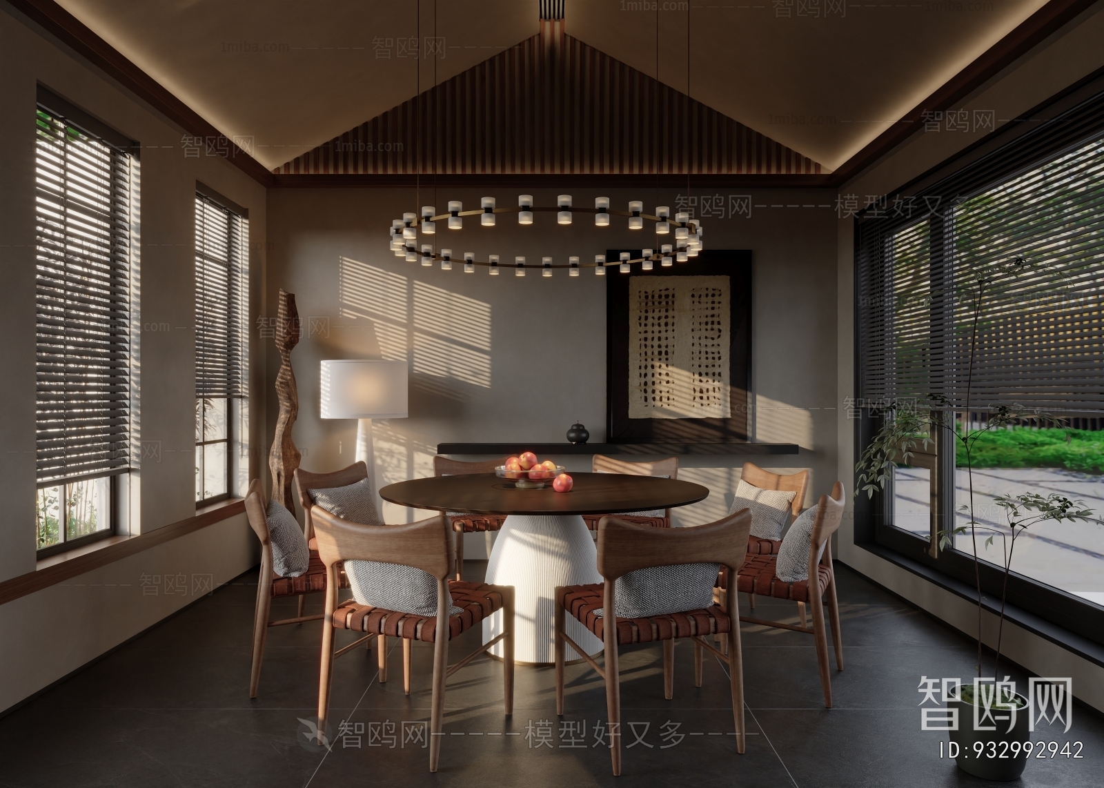 Wabi-sabi Style Dining Room