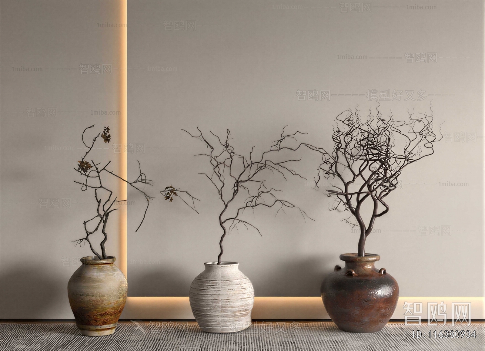 Wabi-sabi Style Ground Green Plant Potted Plants