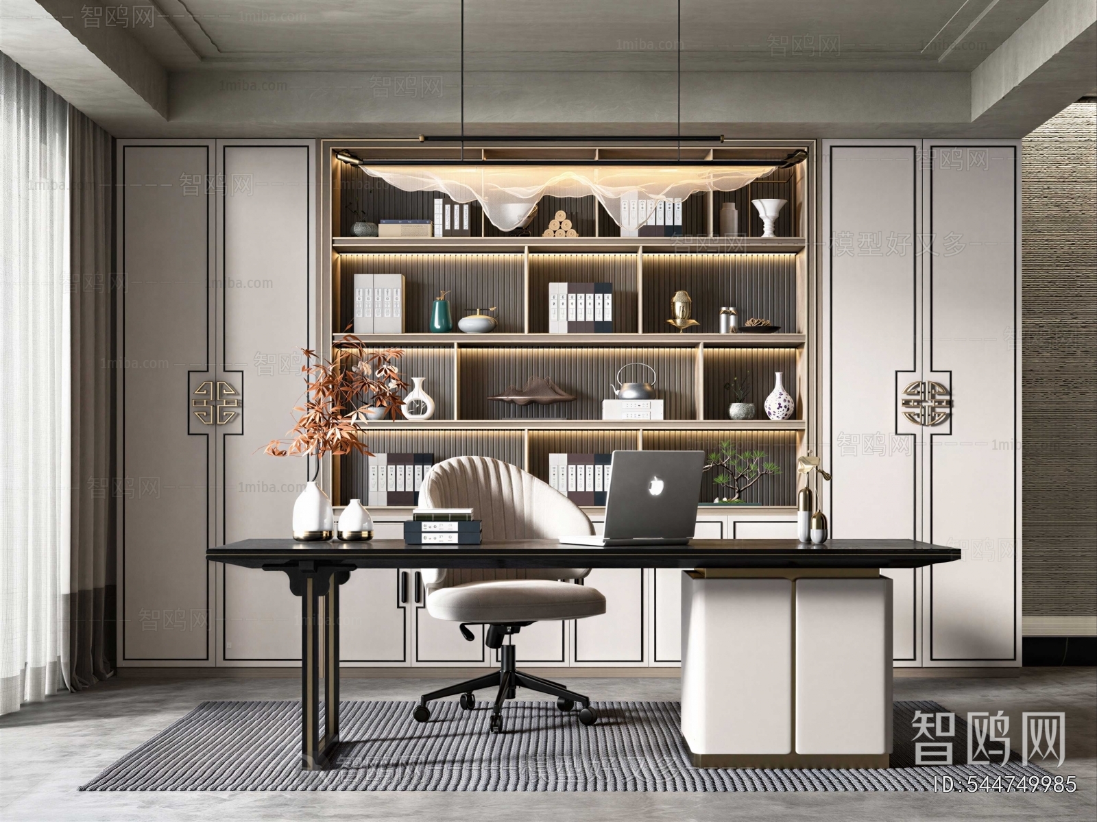 New Chinese Style Study Space