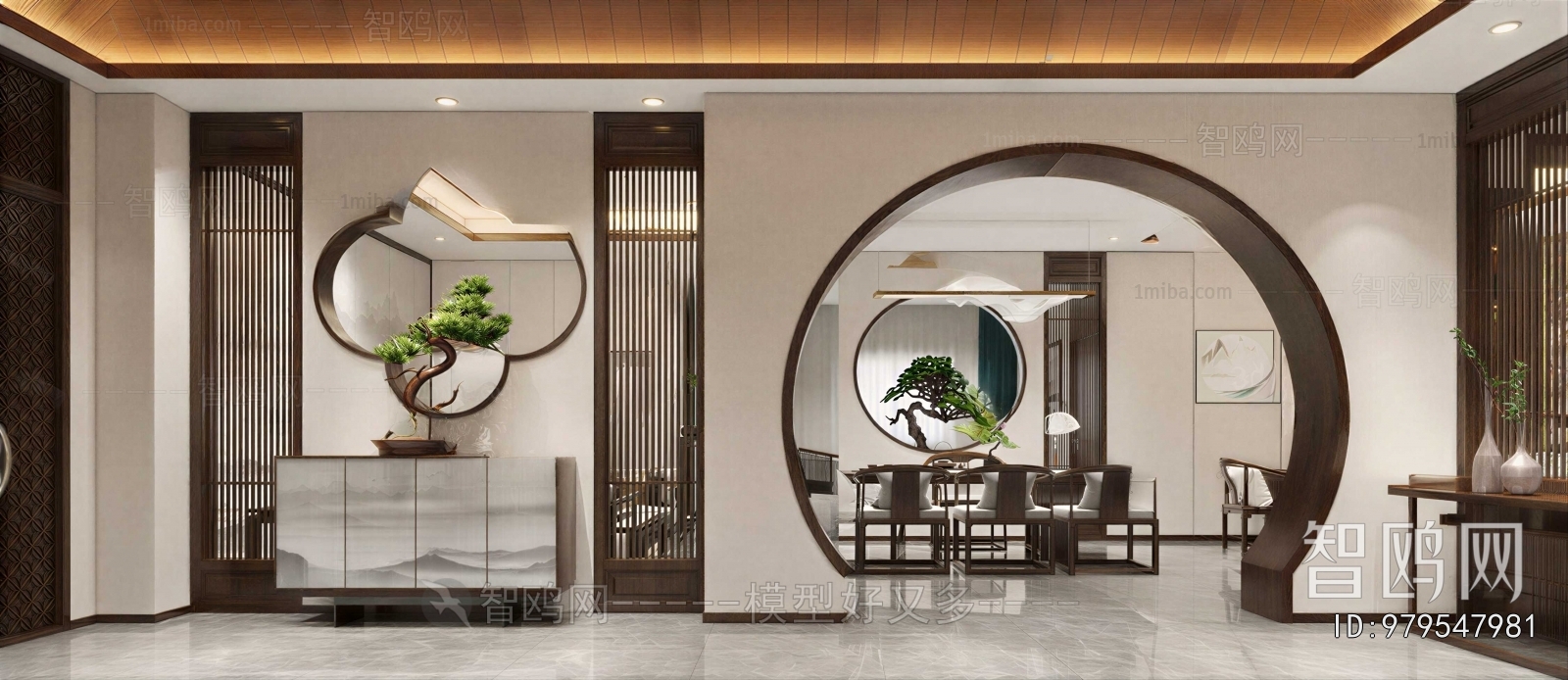 New Chinese Style Hallway