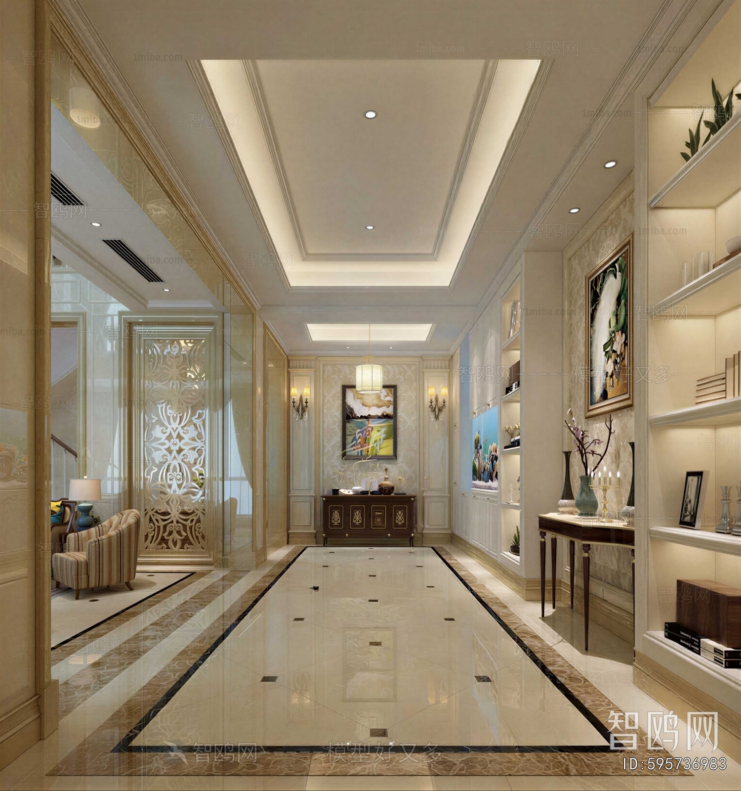 New Classical Style Hallway