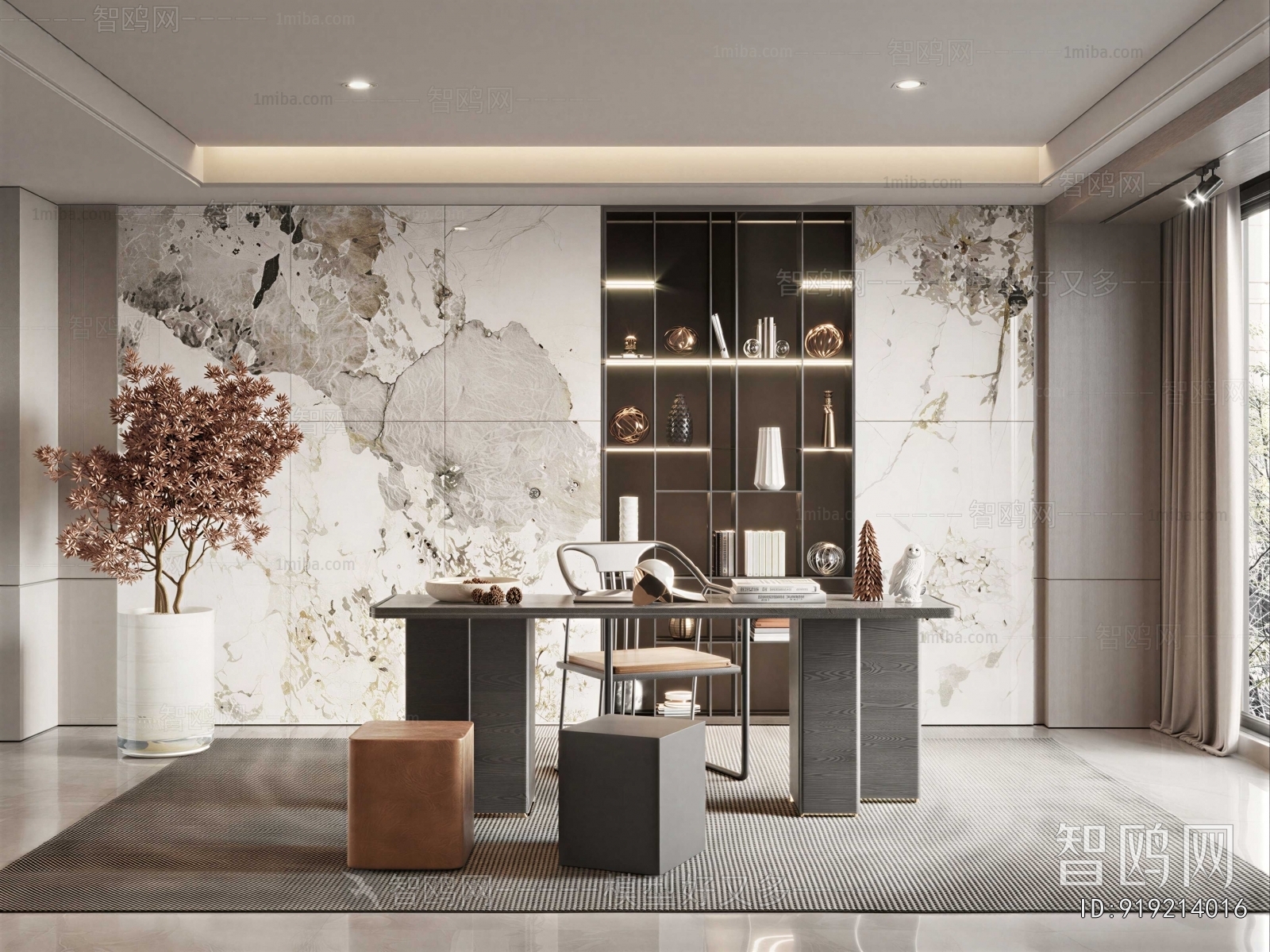 New Chinese Style Study Space