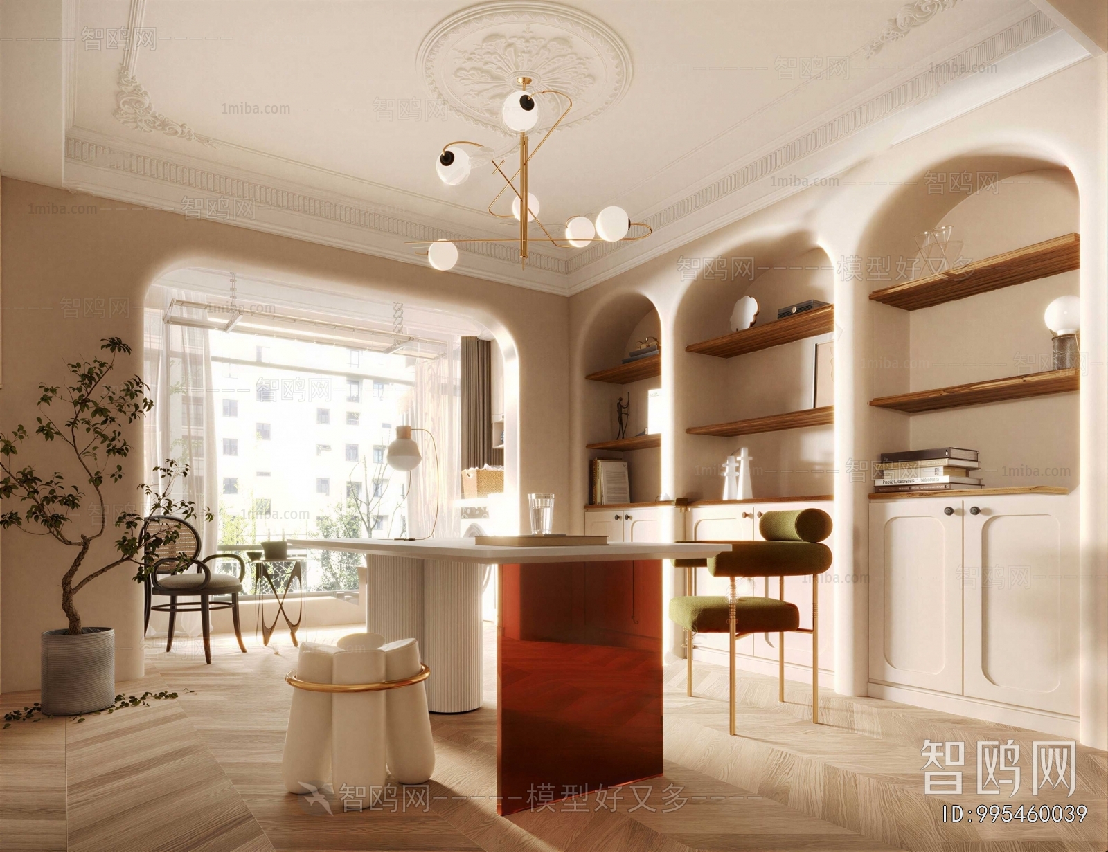 French Style Study Space