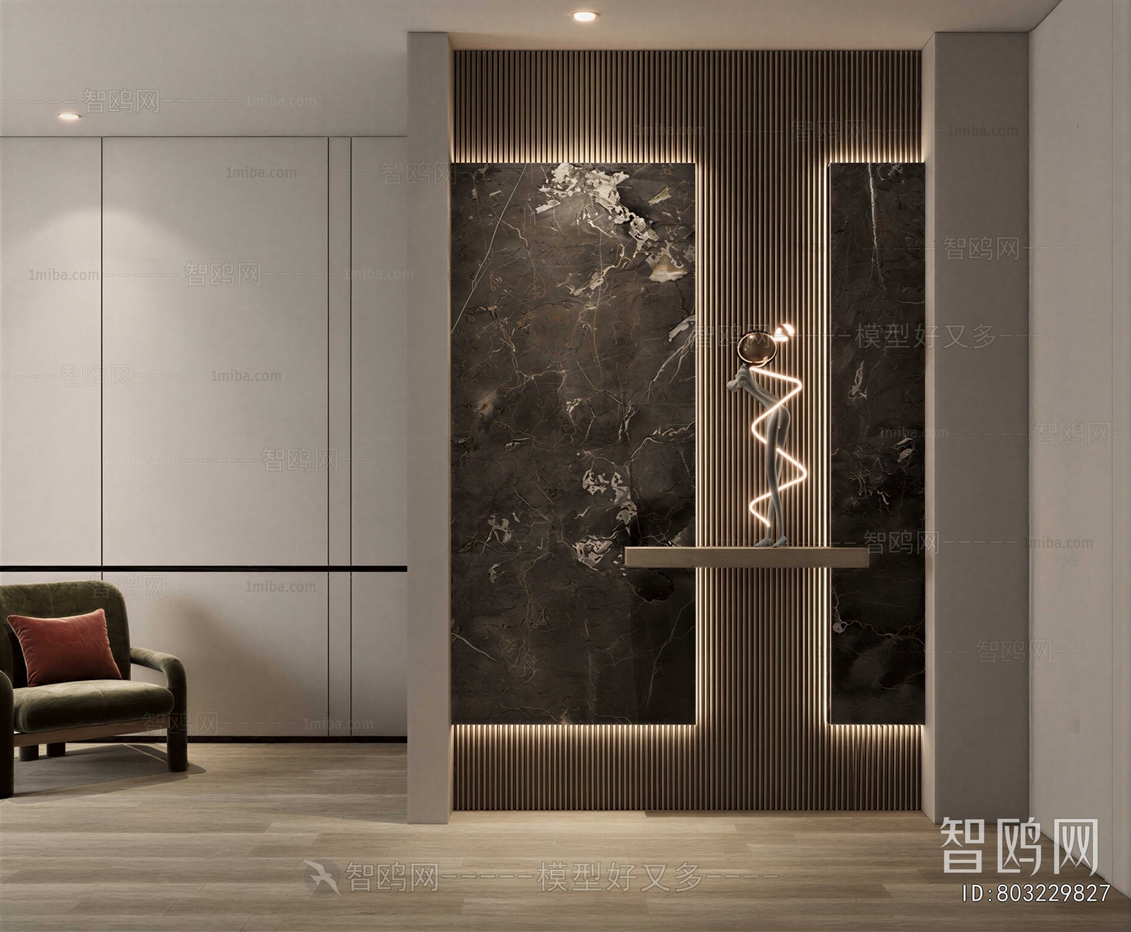 New Chinese Style Hallway