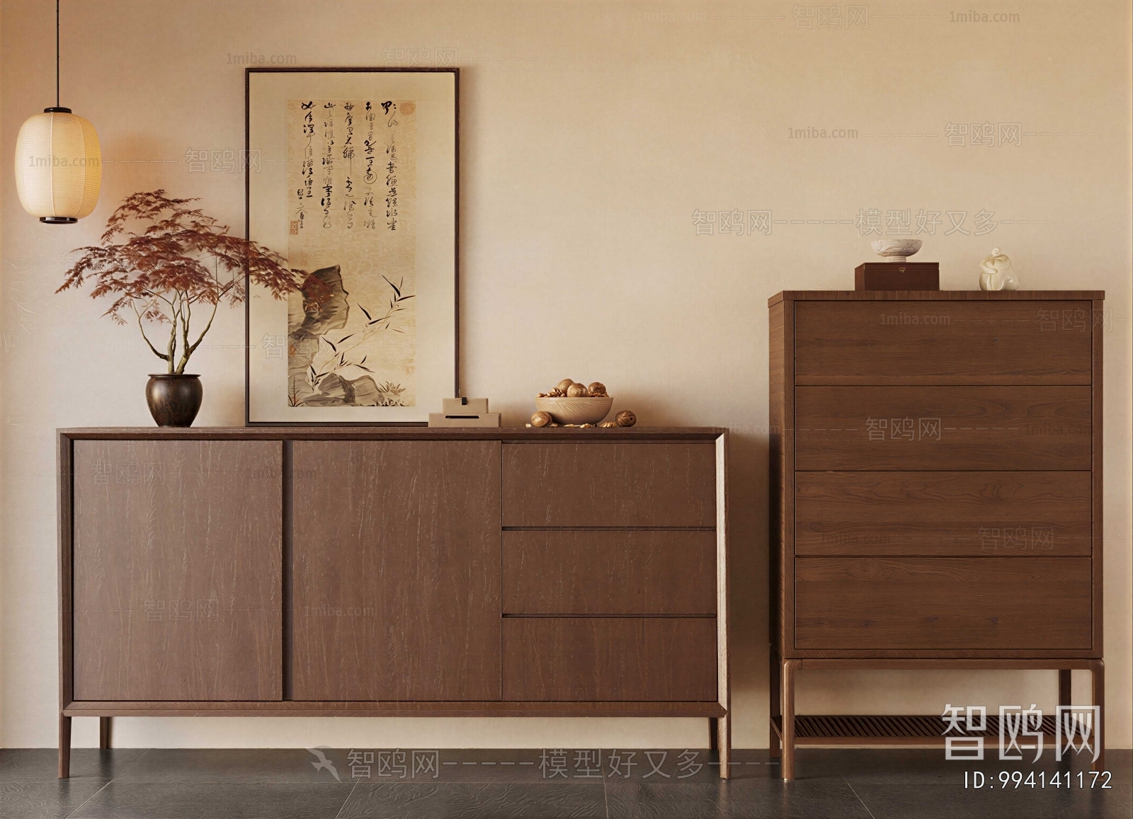 New Chinese Style Side Cabinet