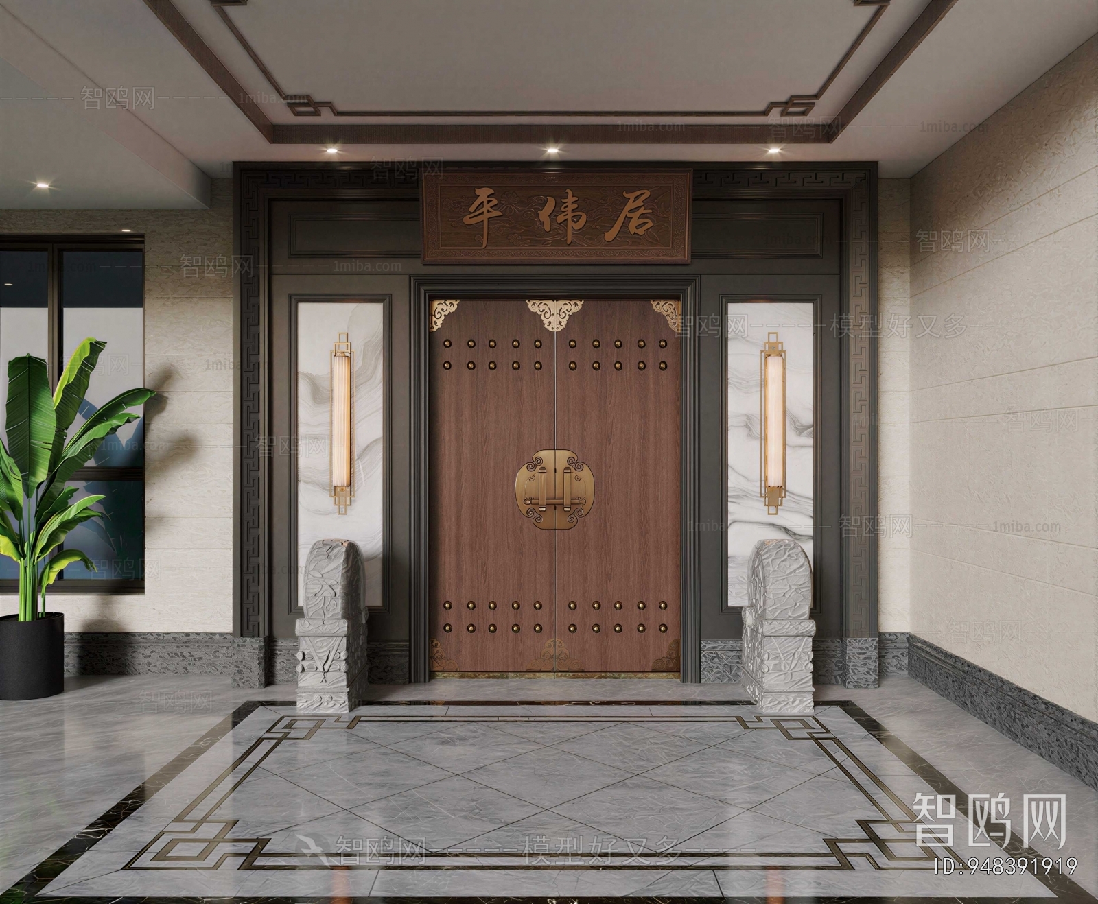New Chinese Style Hallway