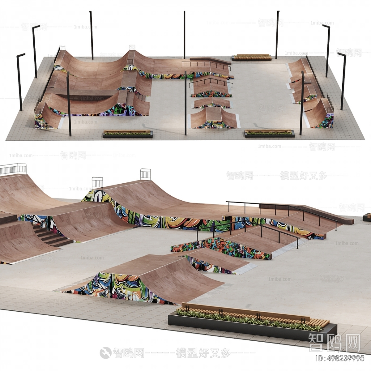 Modern Park Landscape