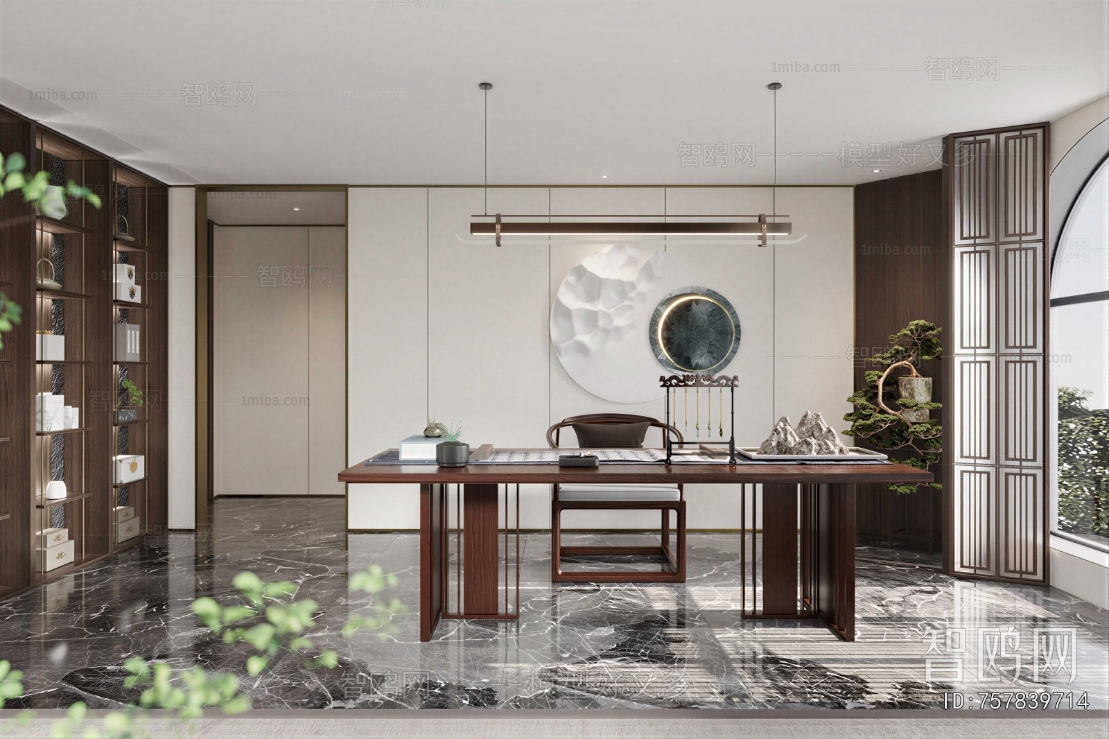 New Chinese Style Study Space