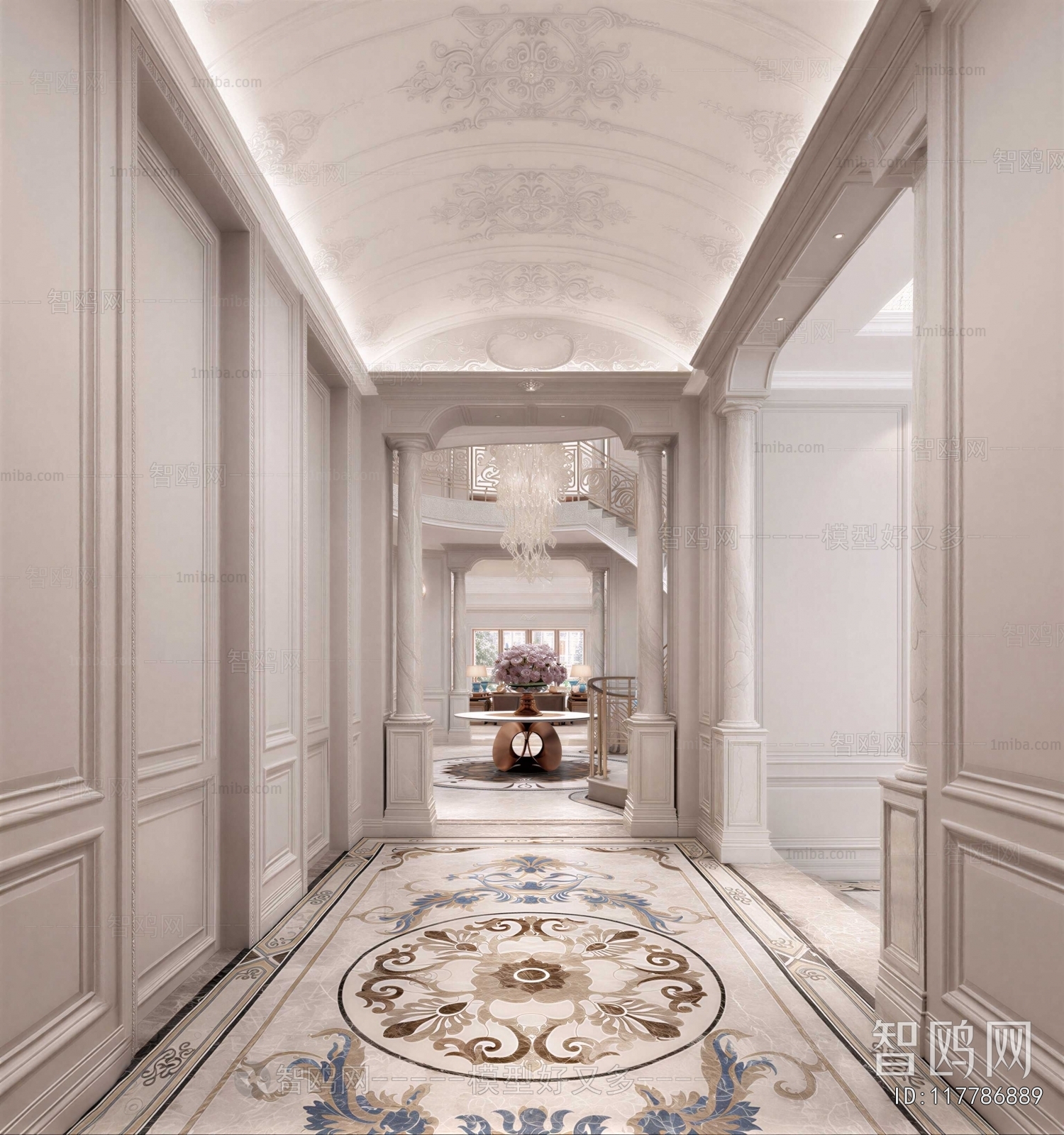 European Style Hallway