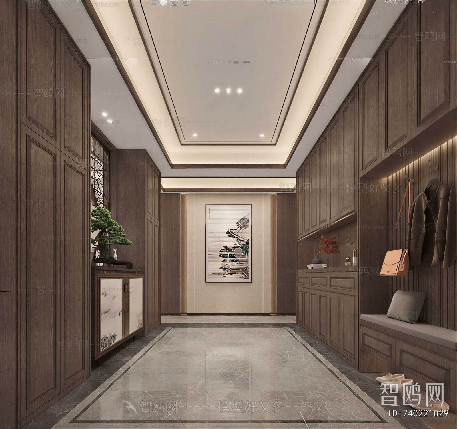 New Chinese Style Hallway