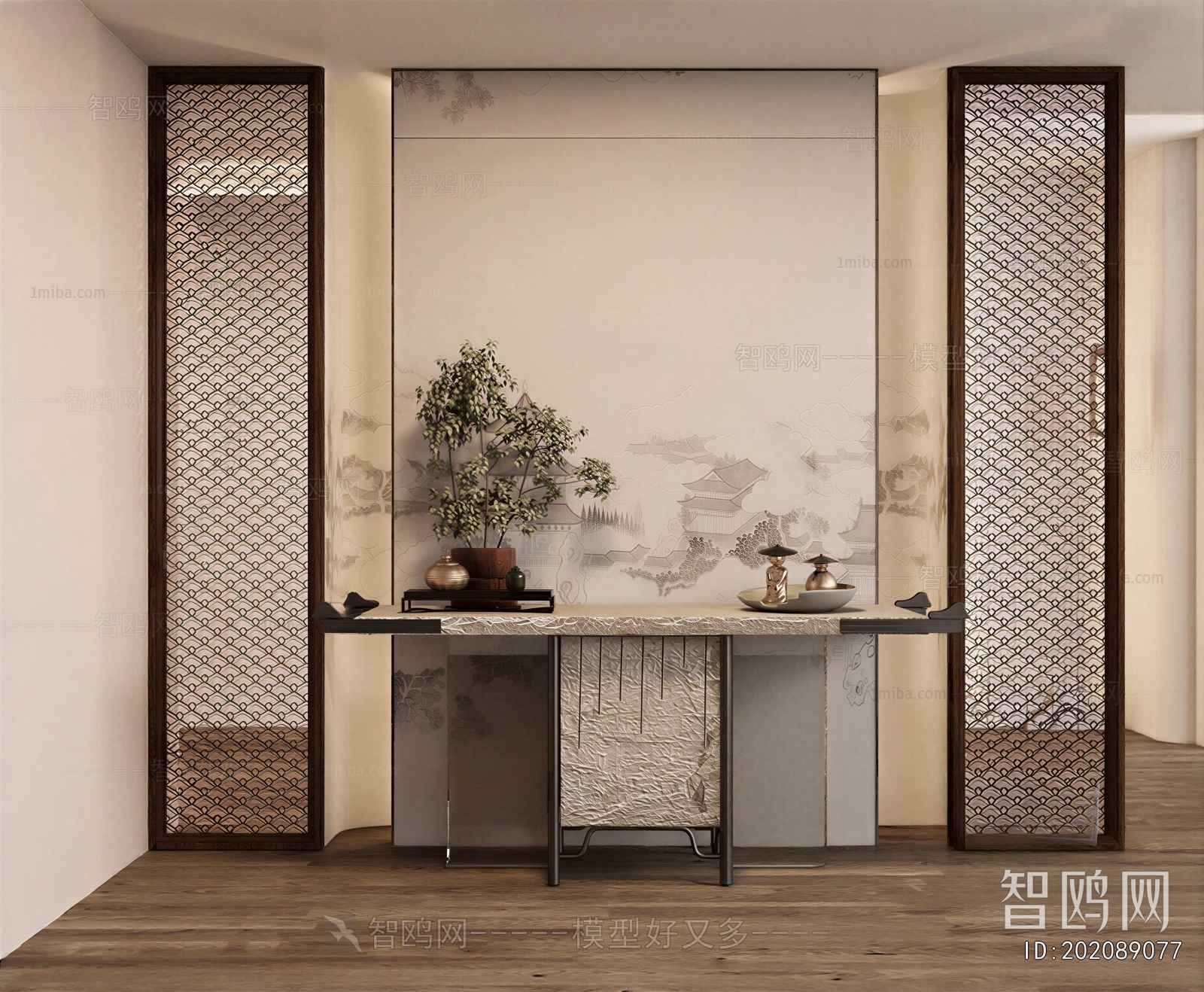 New Chinese Style Hallway