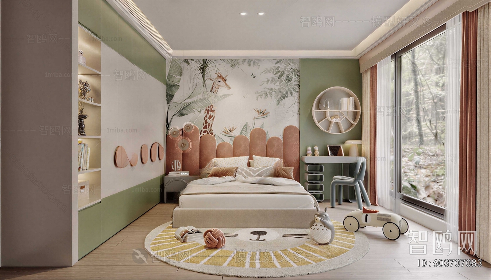 Modern Boy's Room And Son's Room