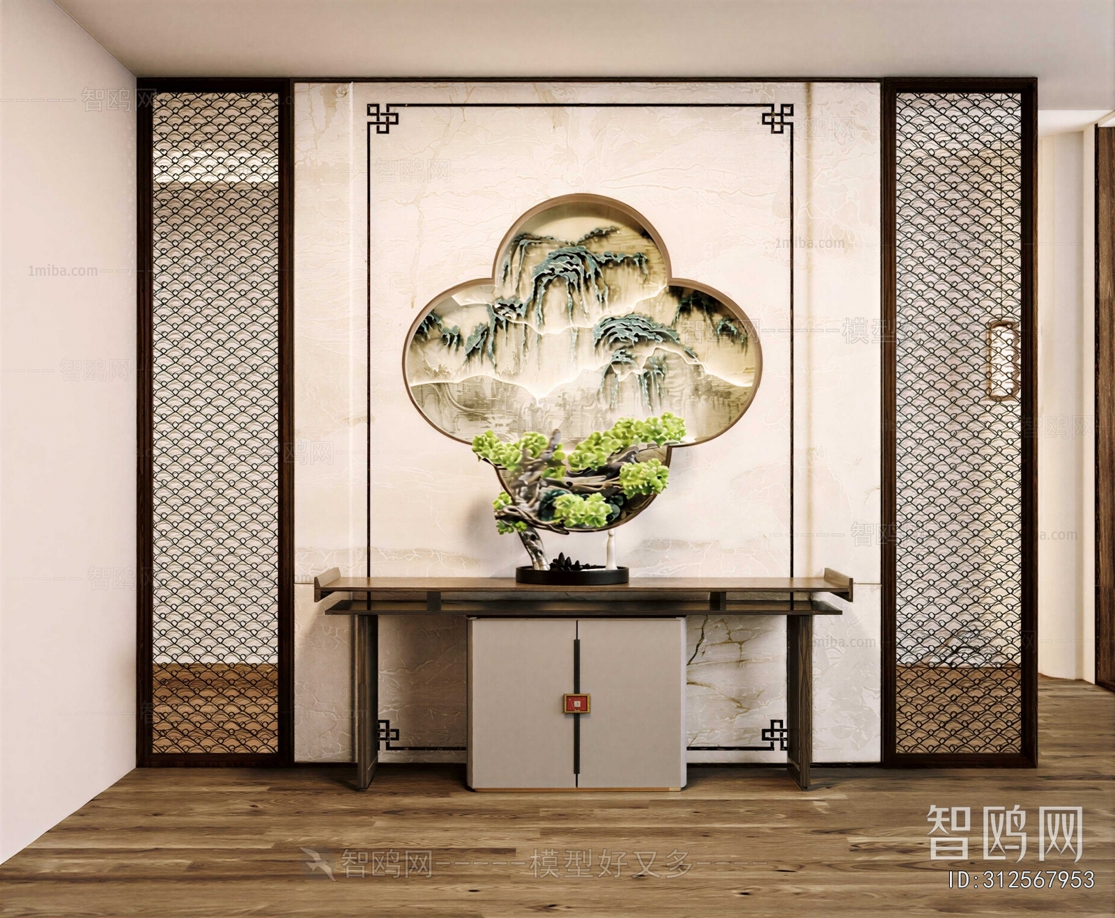 New Chinese Style Hallway