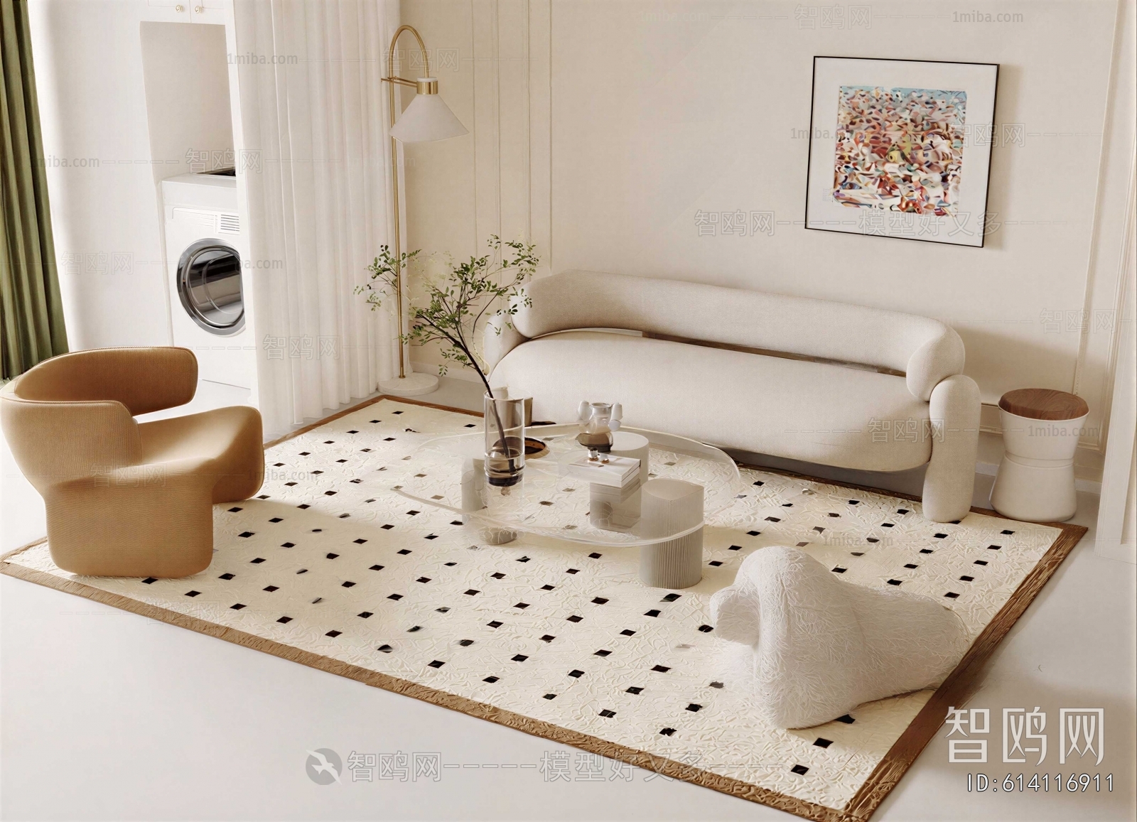 Modern Three-seat Sofa