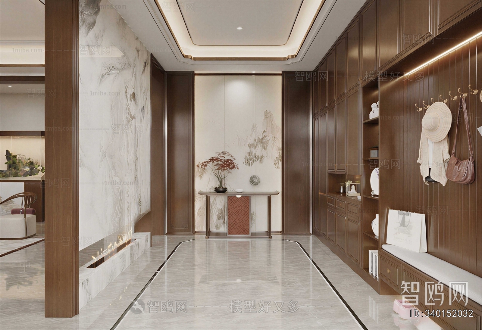 New Chinese Style Hallway