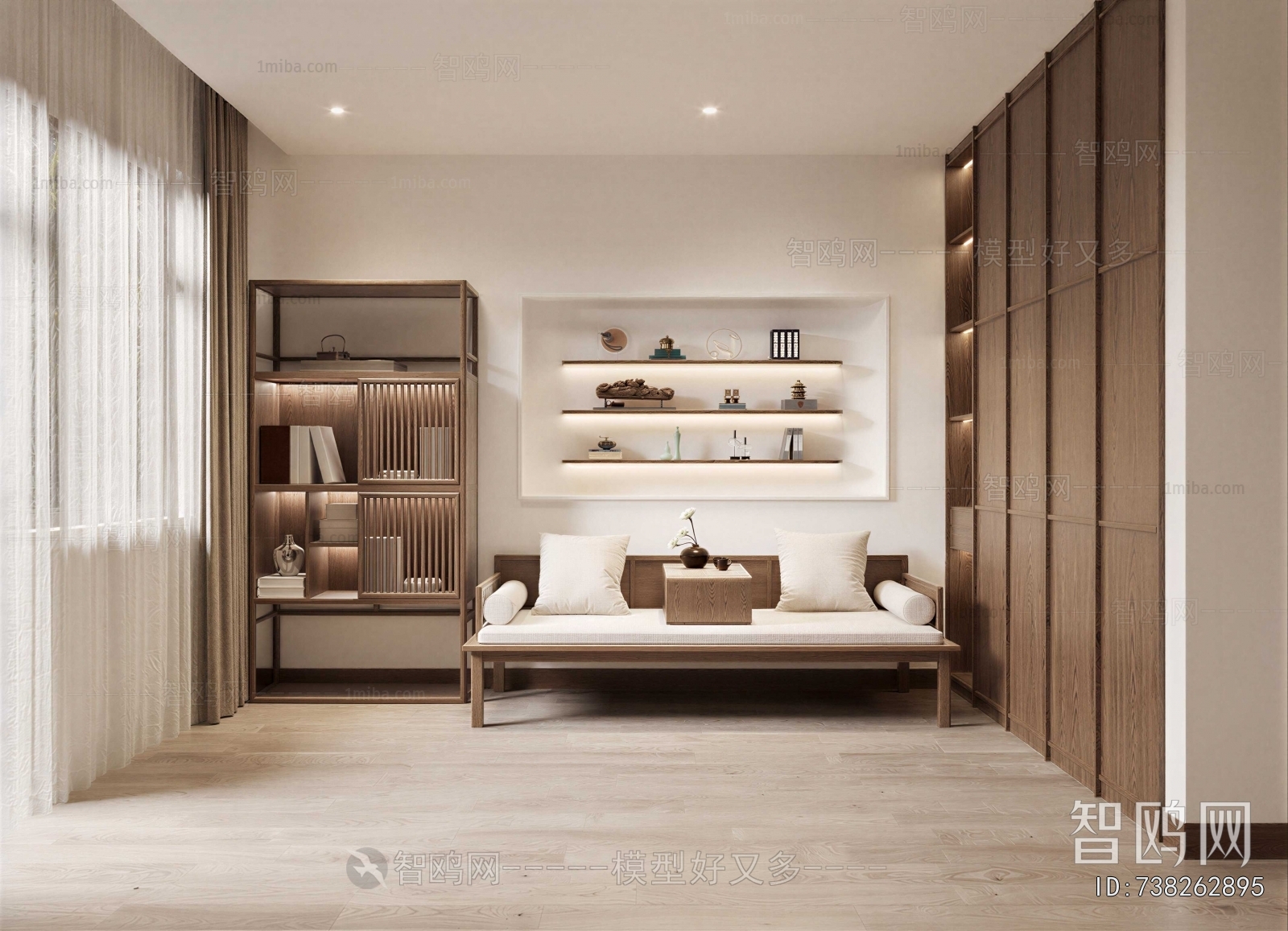 New Chinese Style Study Space