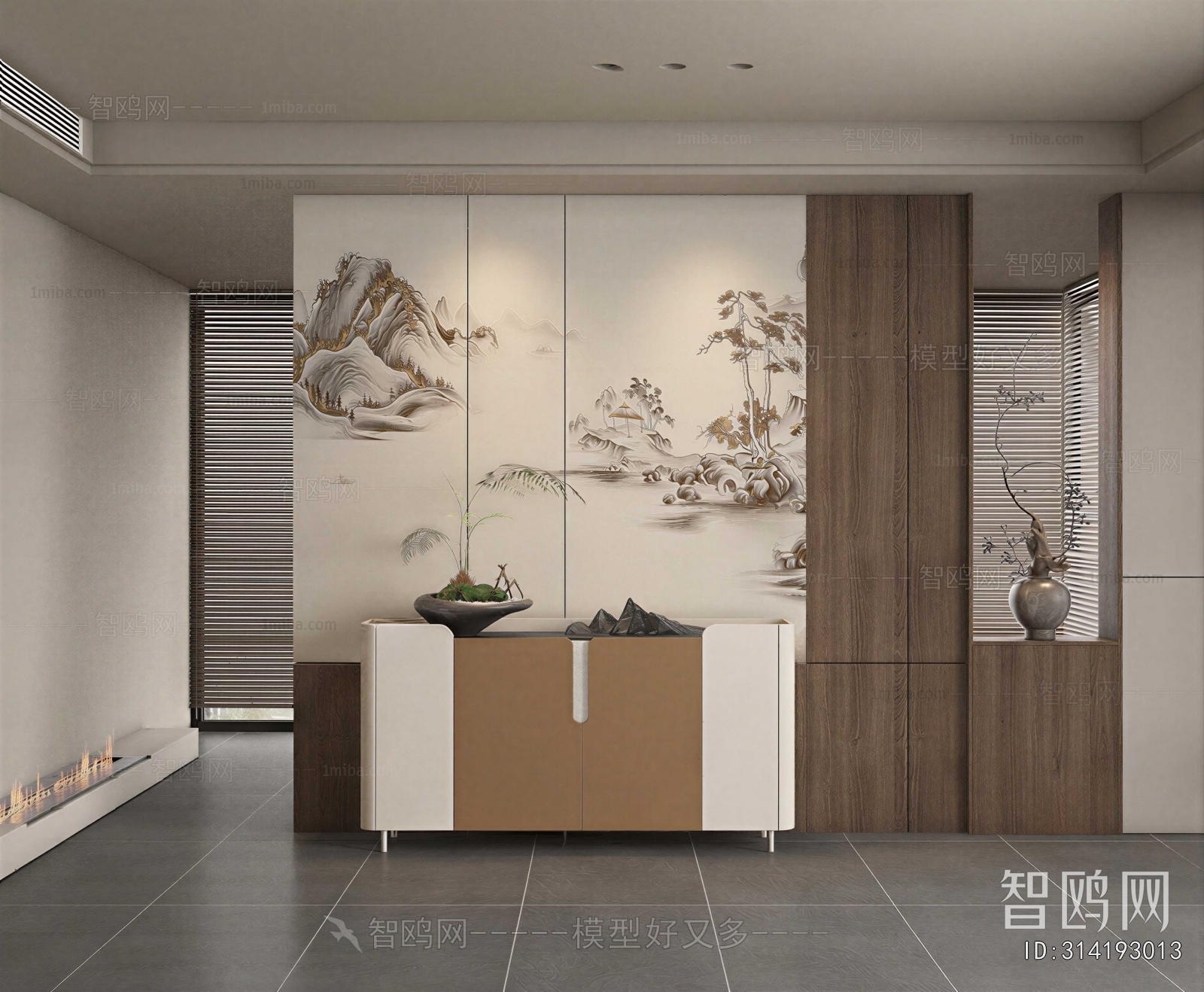 New Chinese Style Hallway