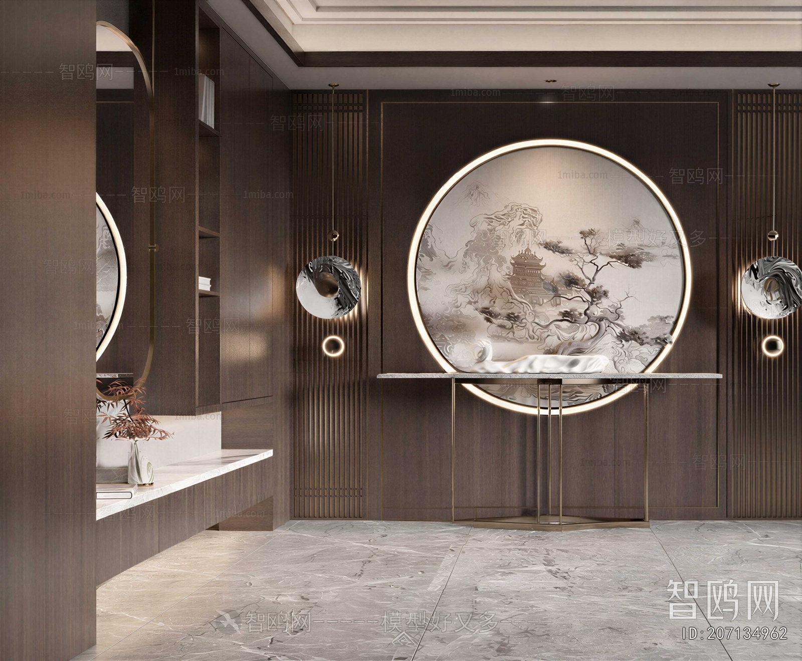 New Chinese Style Hallway