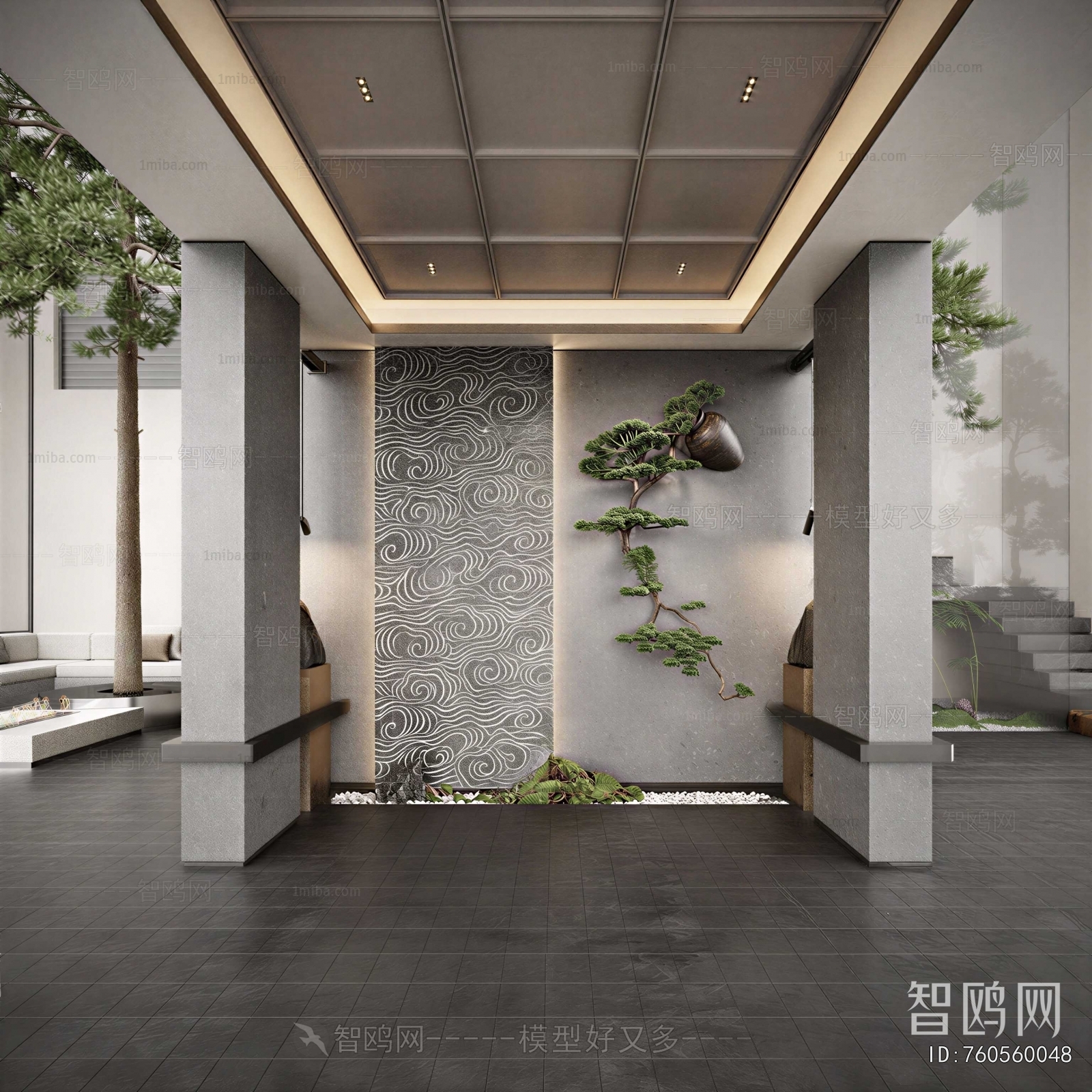 New Chinese Style Hallway