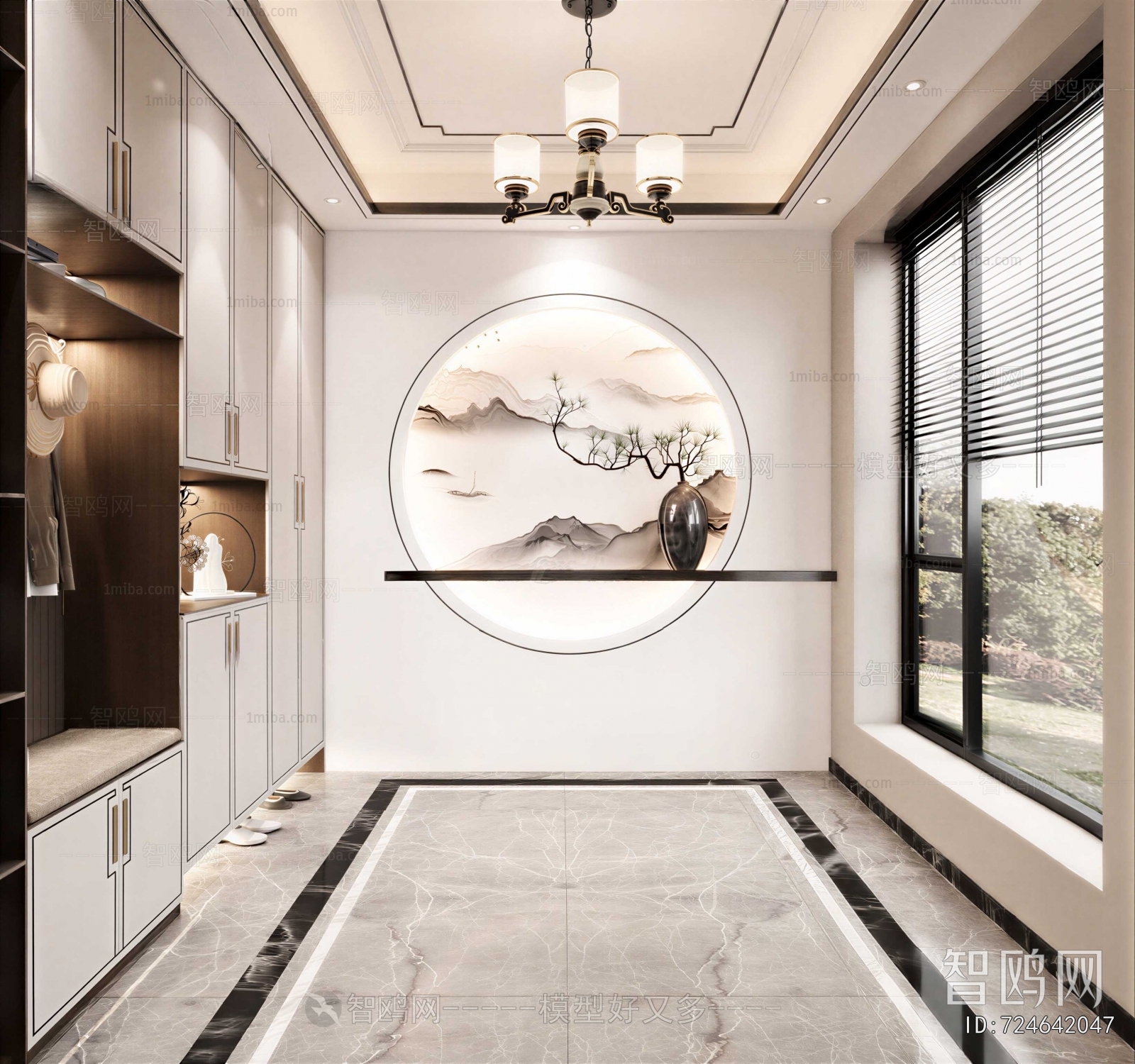 New Chinese Style Hallway