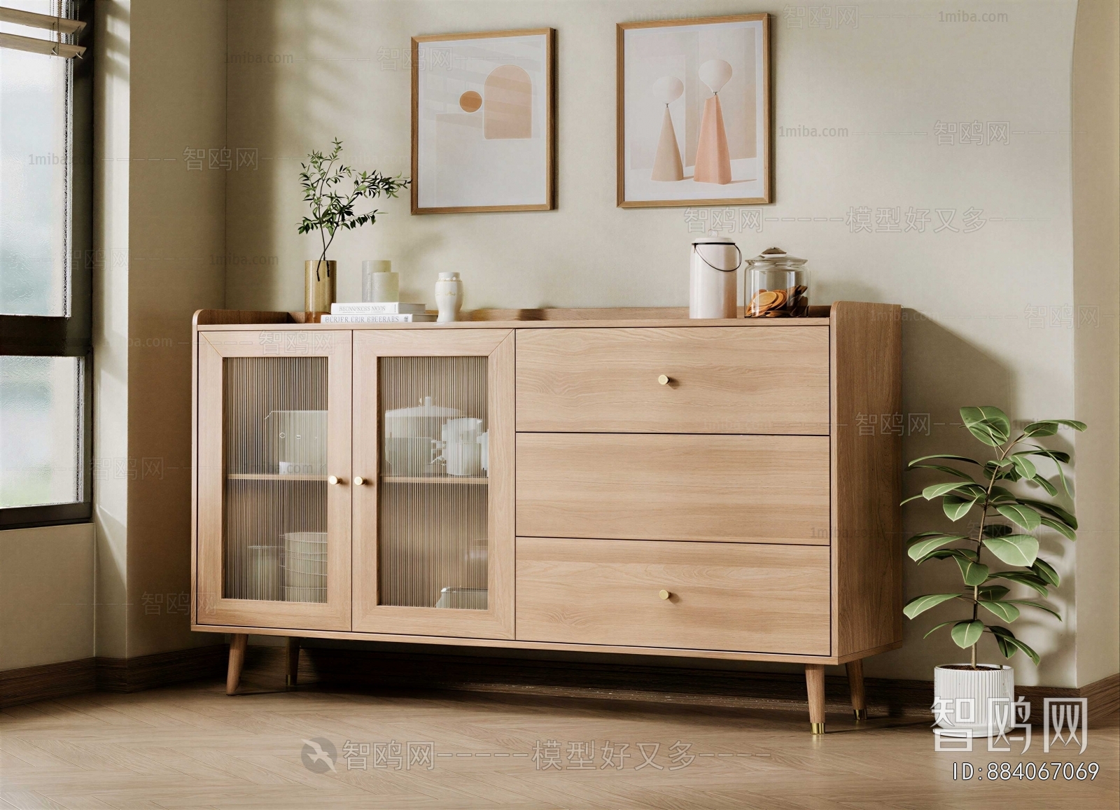 Japanese Style Sideboard