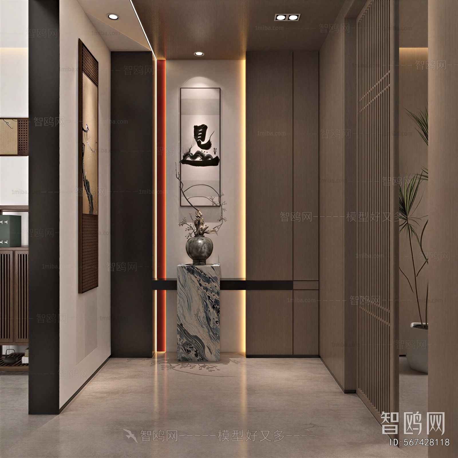 New Chinese Style Hallway