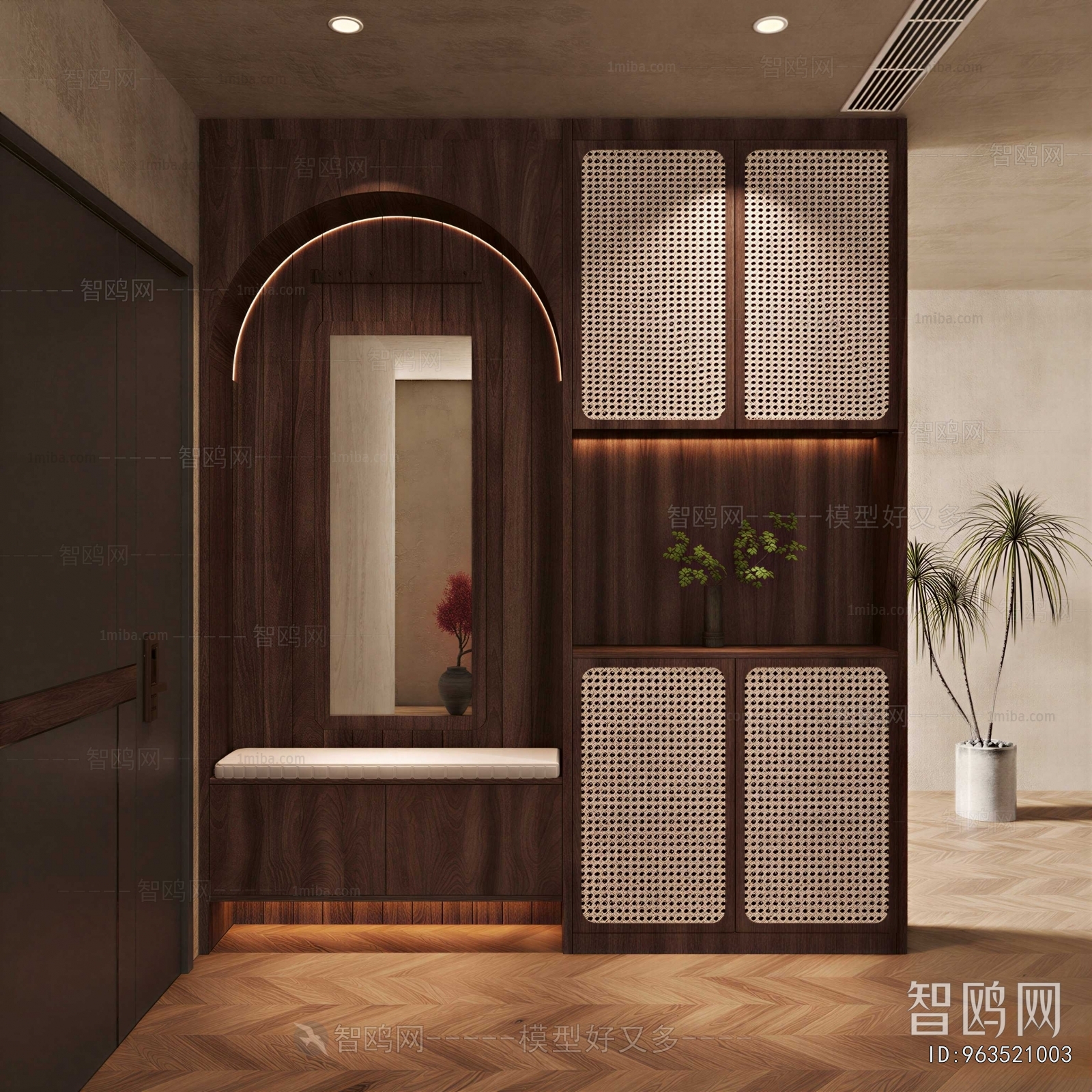 Wabi-sabi Style Hallway