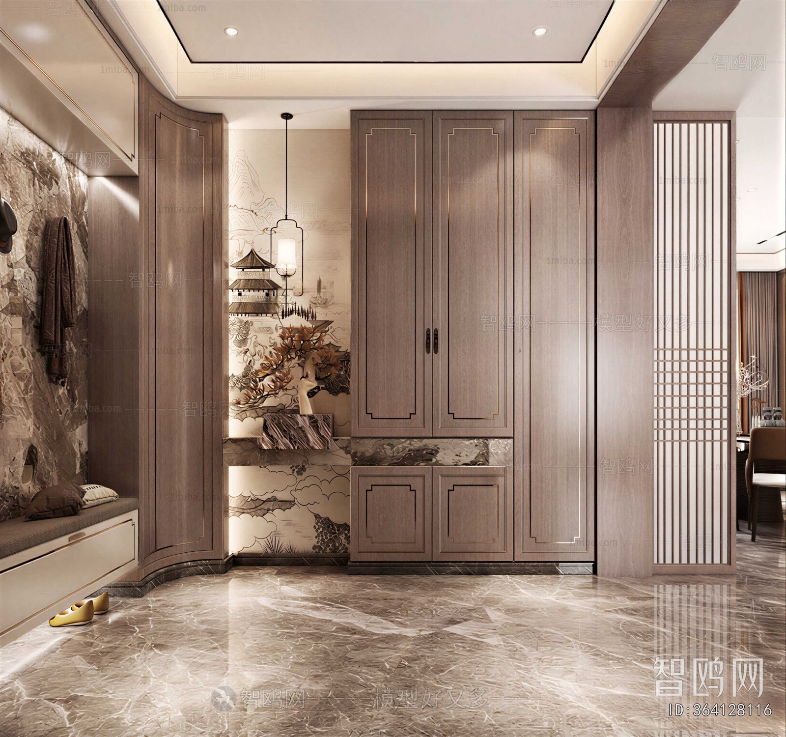 New Chinese Style Hallway