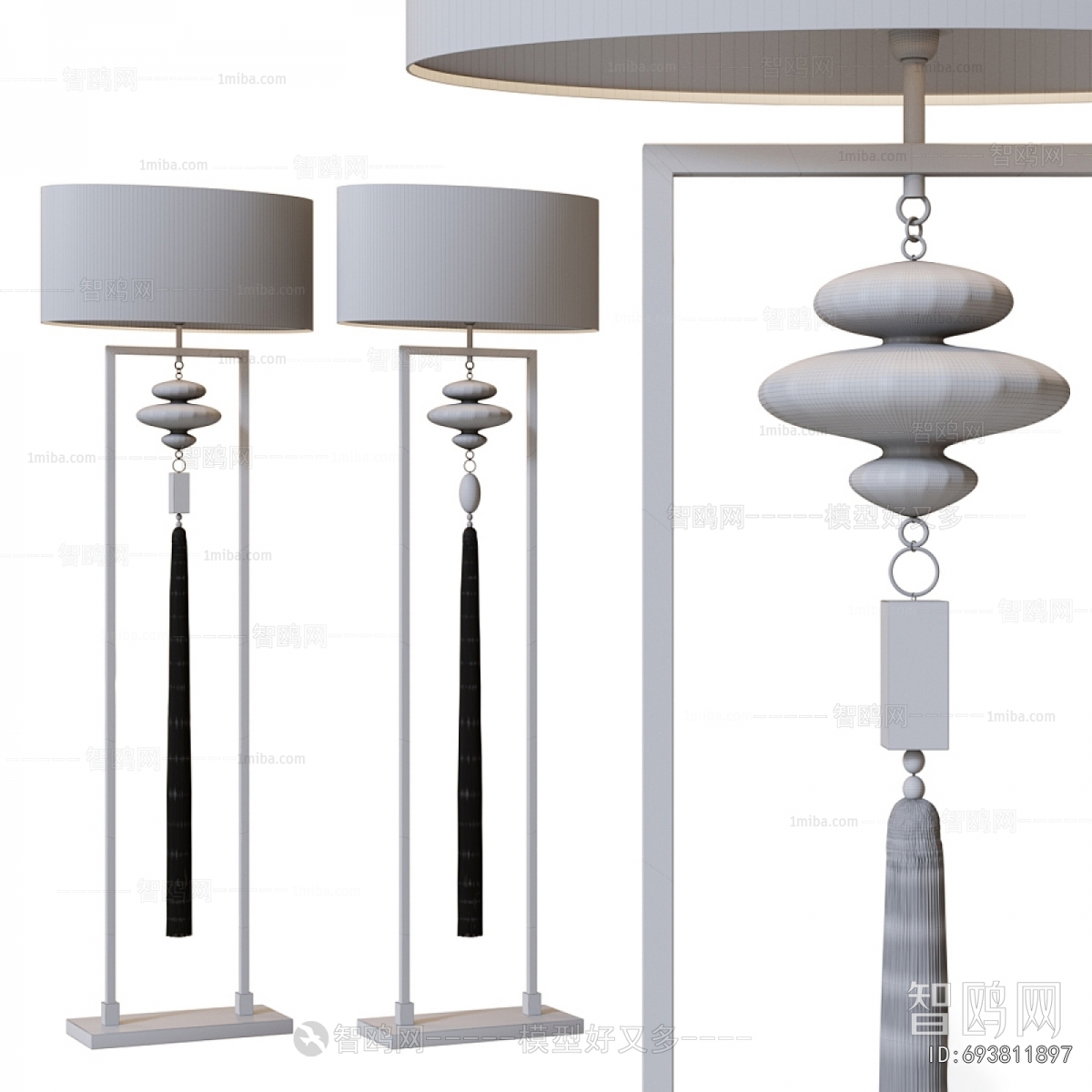 New Chinese Style Floor Lamp