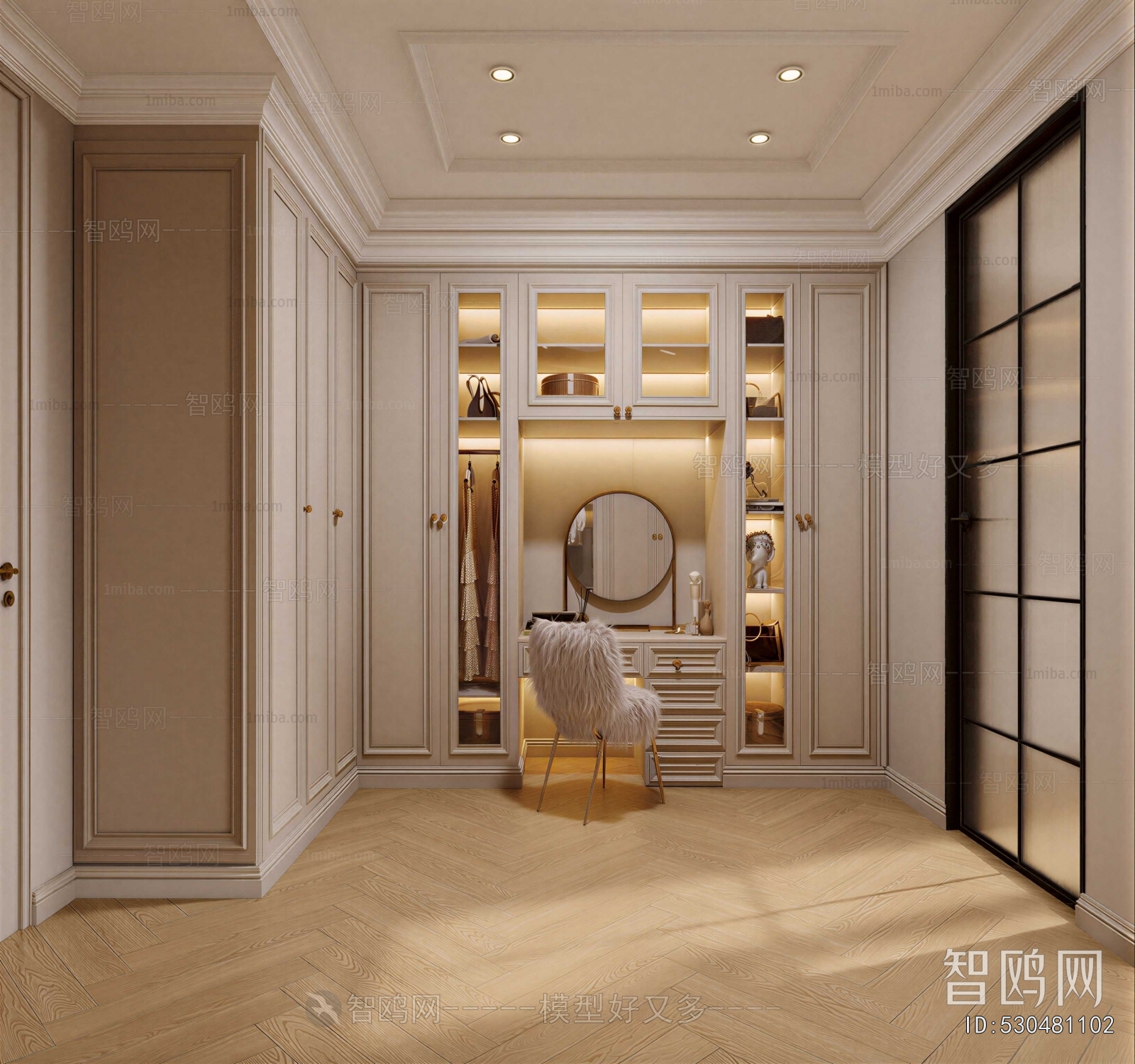 American Style Clothes Storage Area