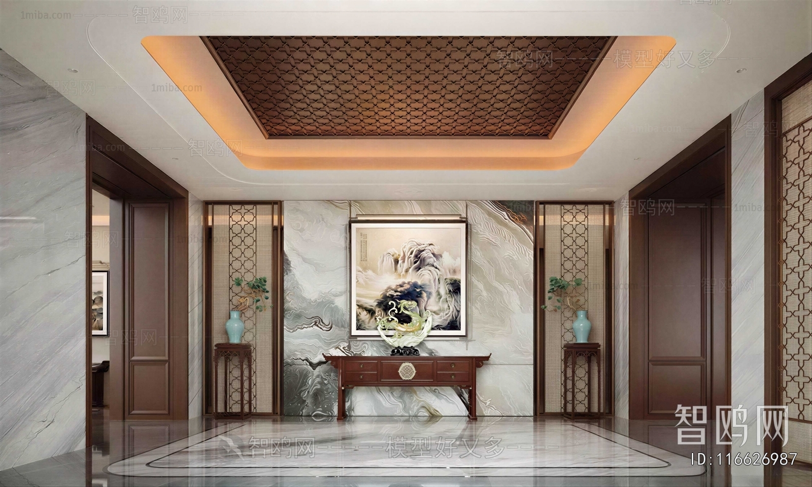 New Chinese Style Hallway