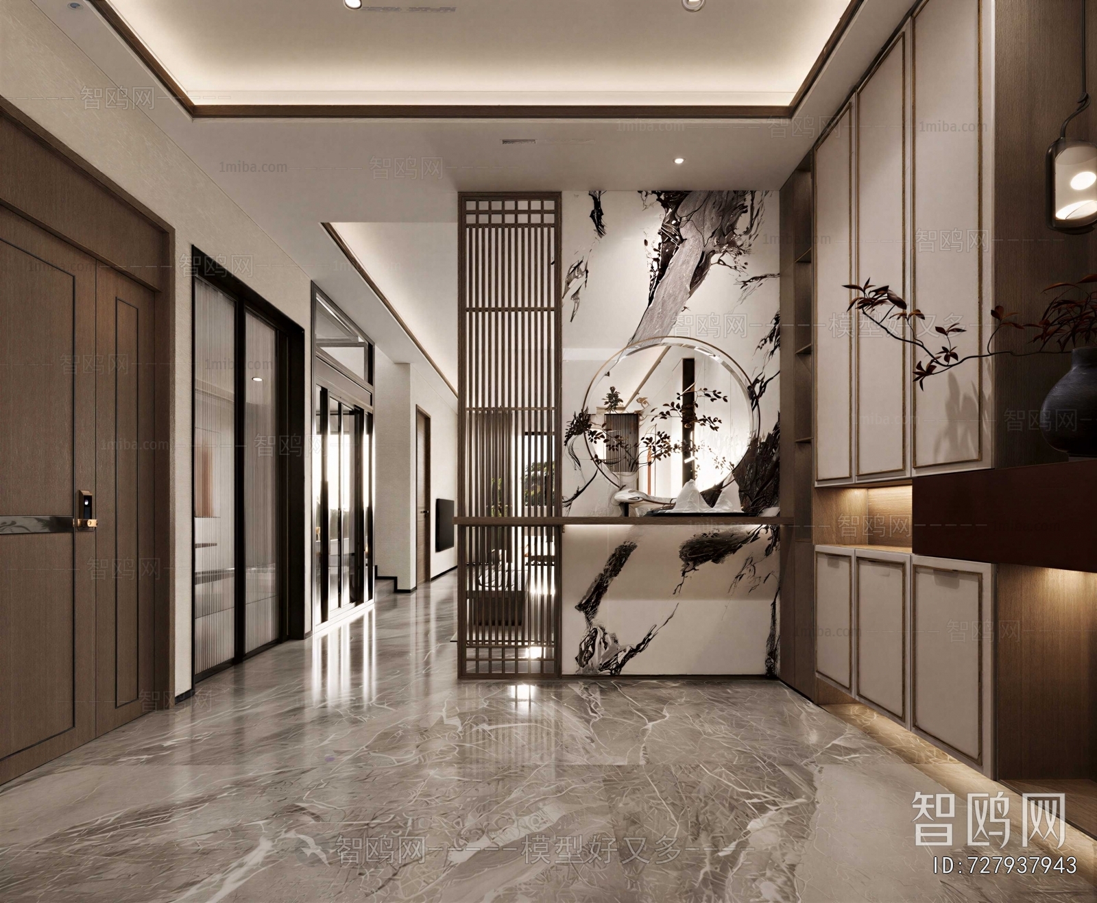 New Chinese Style Hallway