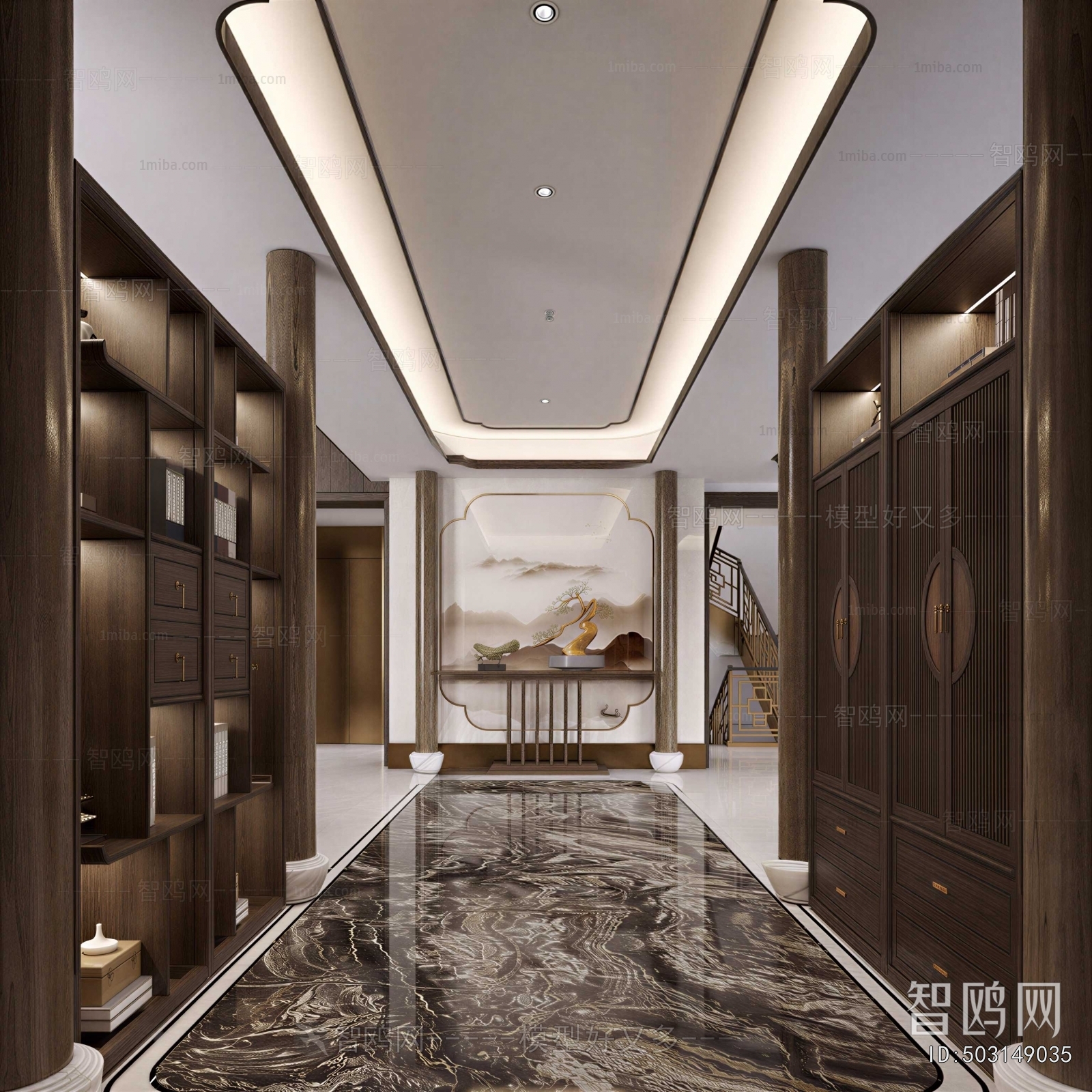 New Chinese Style Hallway