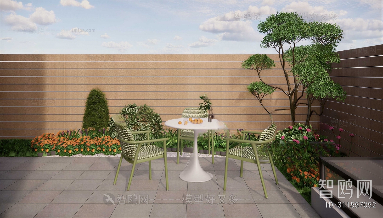 Modern Courtyard/landscape