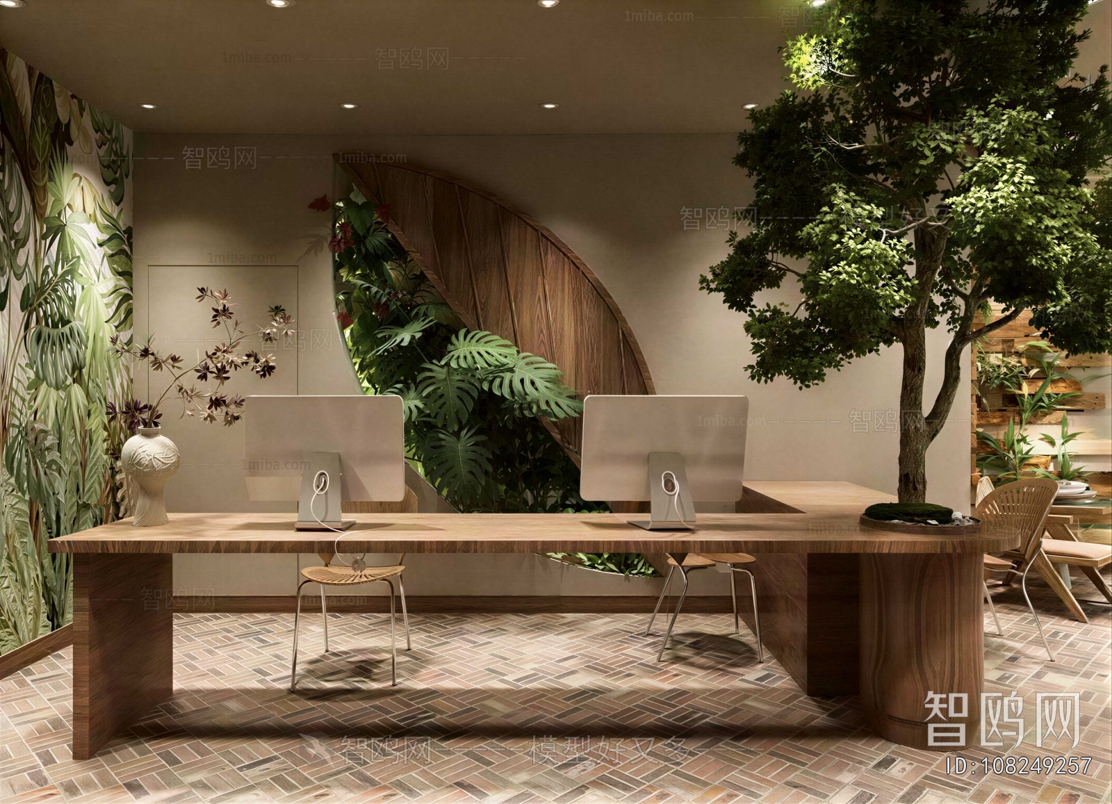 Wabi-sabi Style Manager's Office