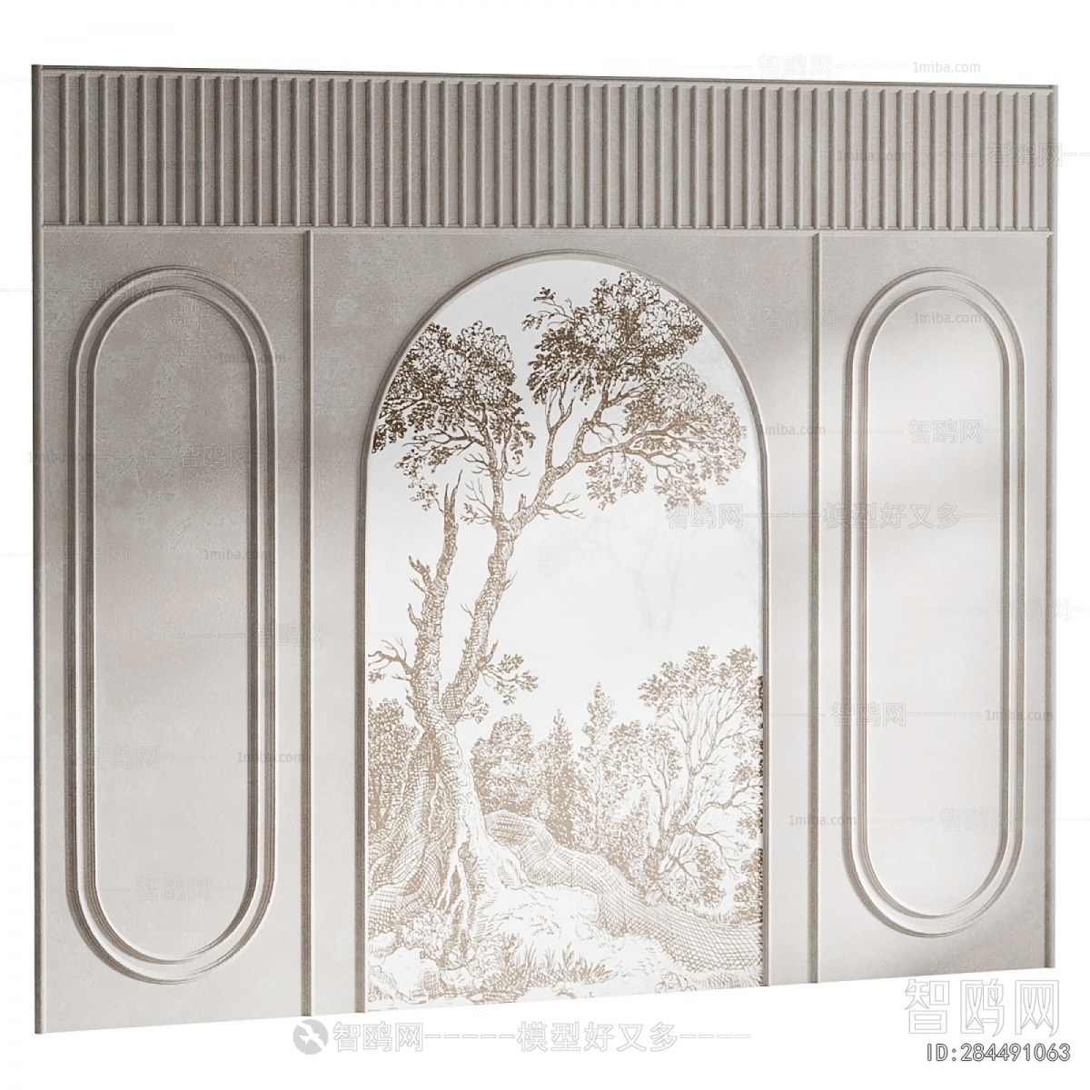 French Style TV Wall