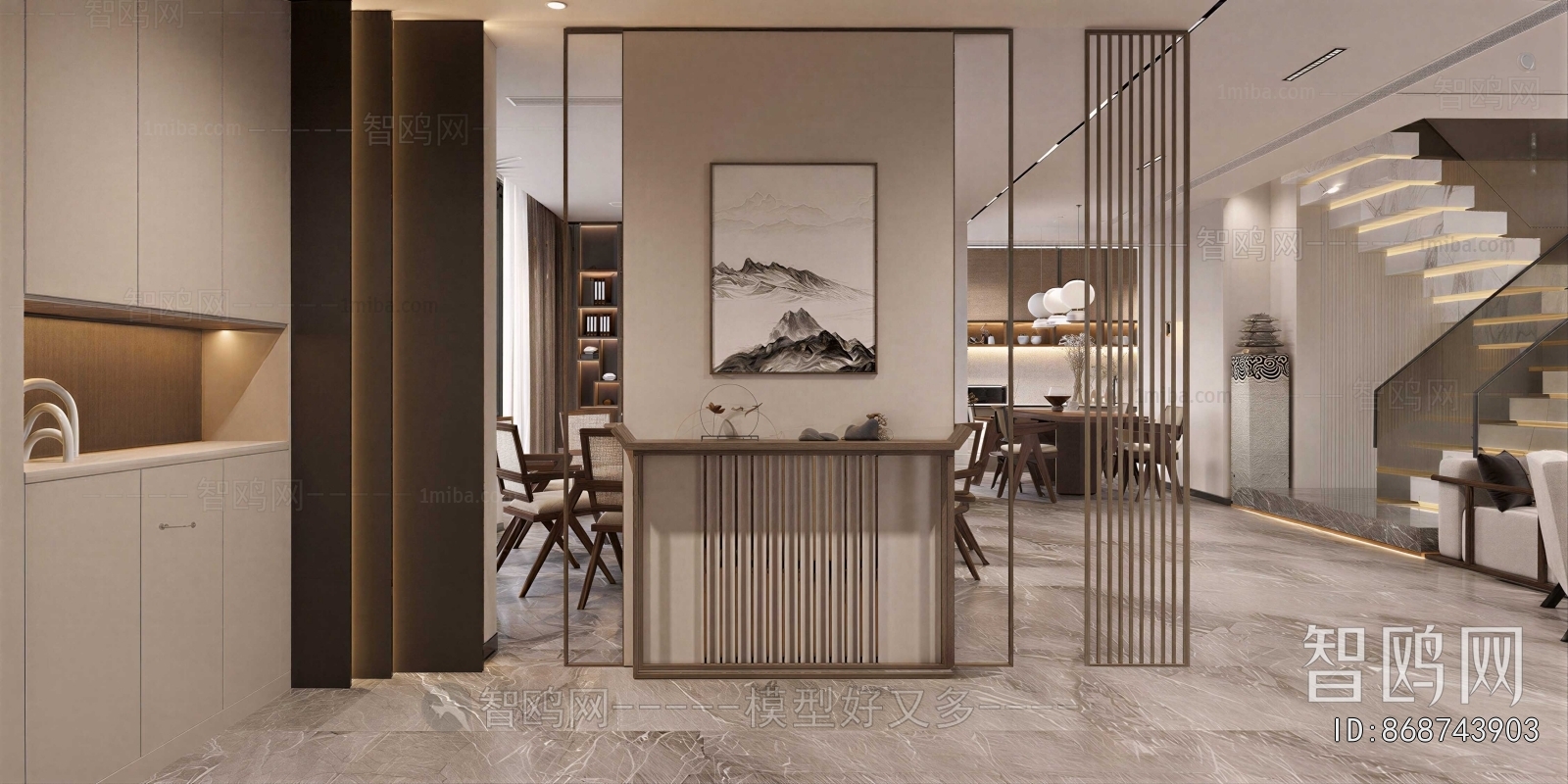 New Chinese Style Hallway