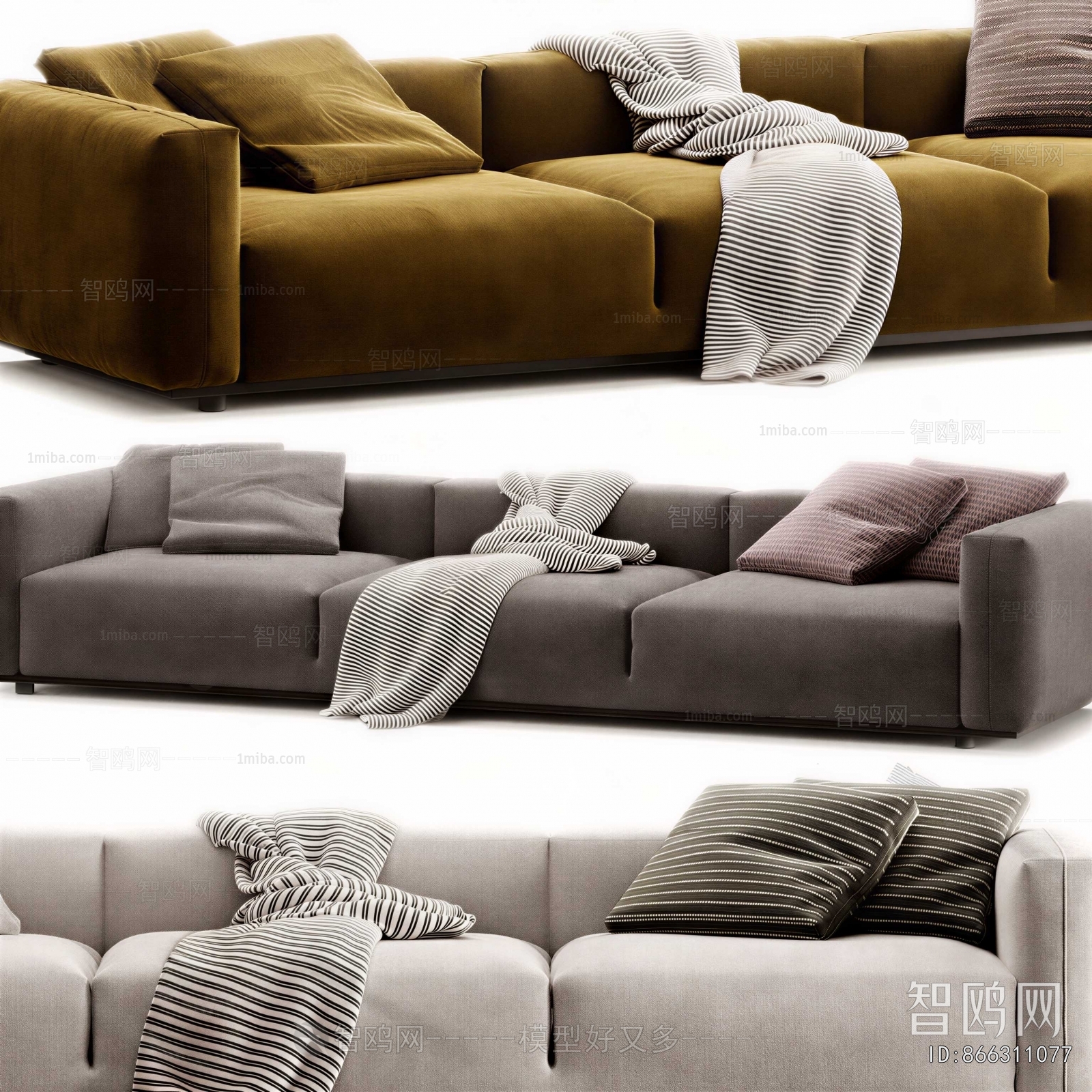 Modern Three-seat Sofa