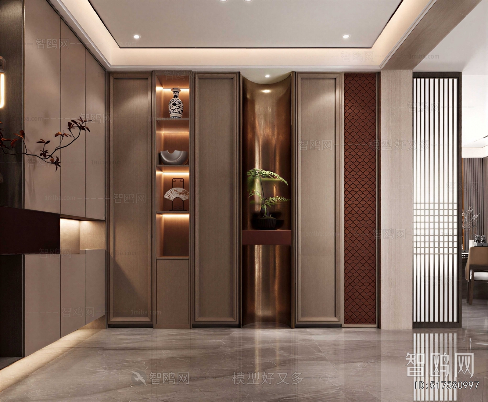 New Chinese Style Hallway