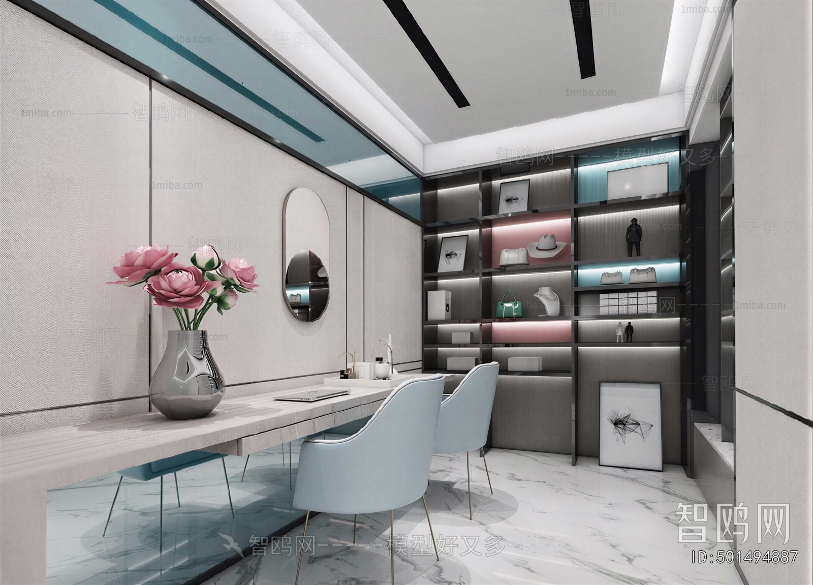 New Chinese Style Study Space