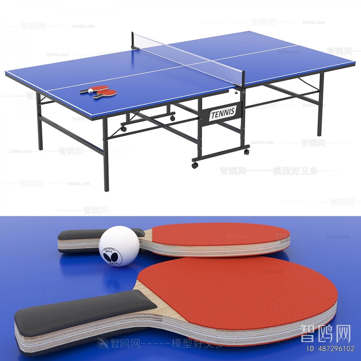 Modern Table-tennis Table