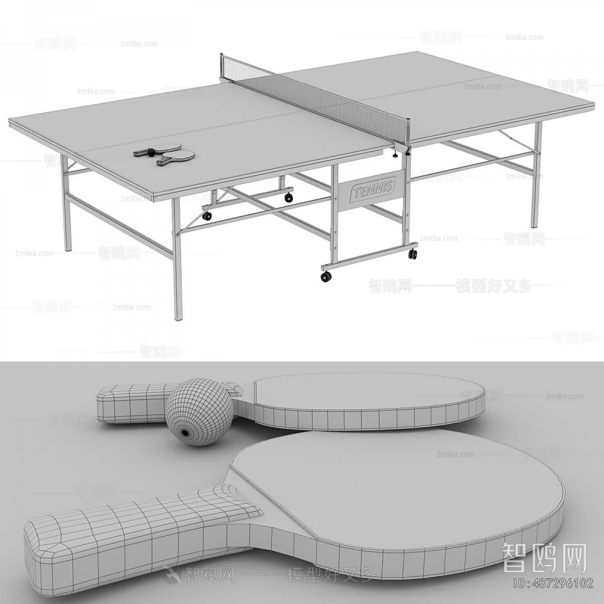 Modern Table-tennis Table
