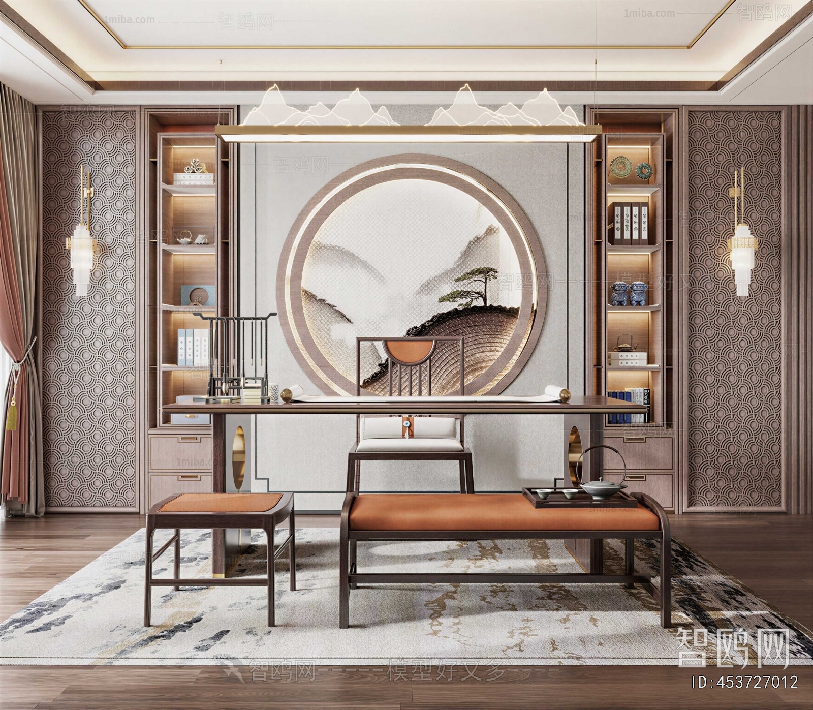 New Chinese Style Study Space