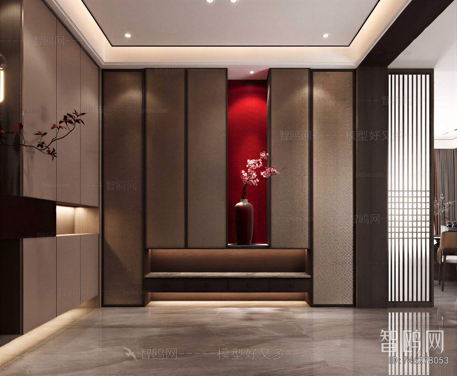 New Chinese Style Hallway