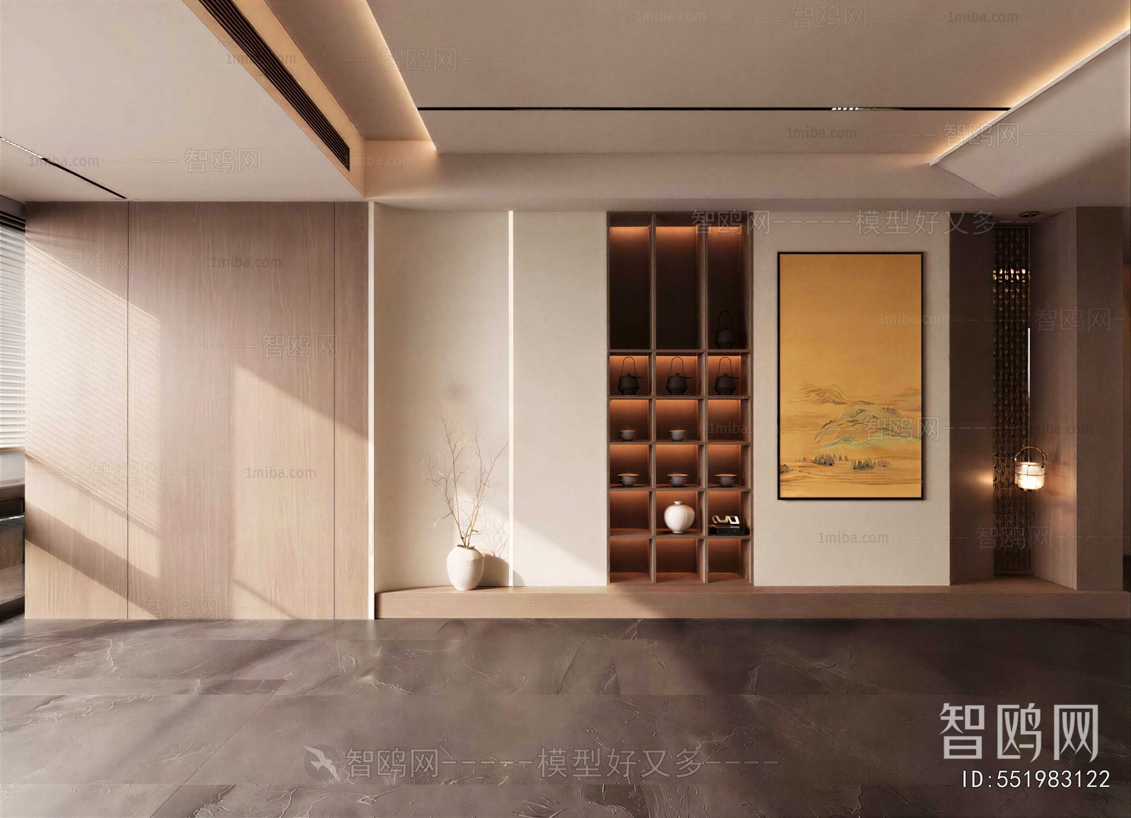 New Chinese Style TV Wall