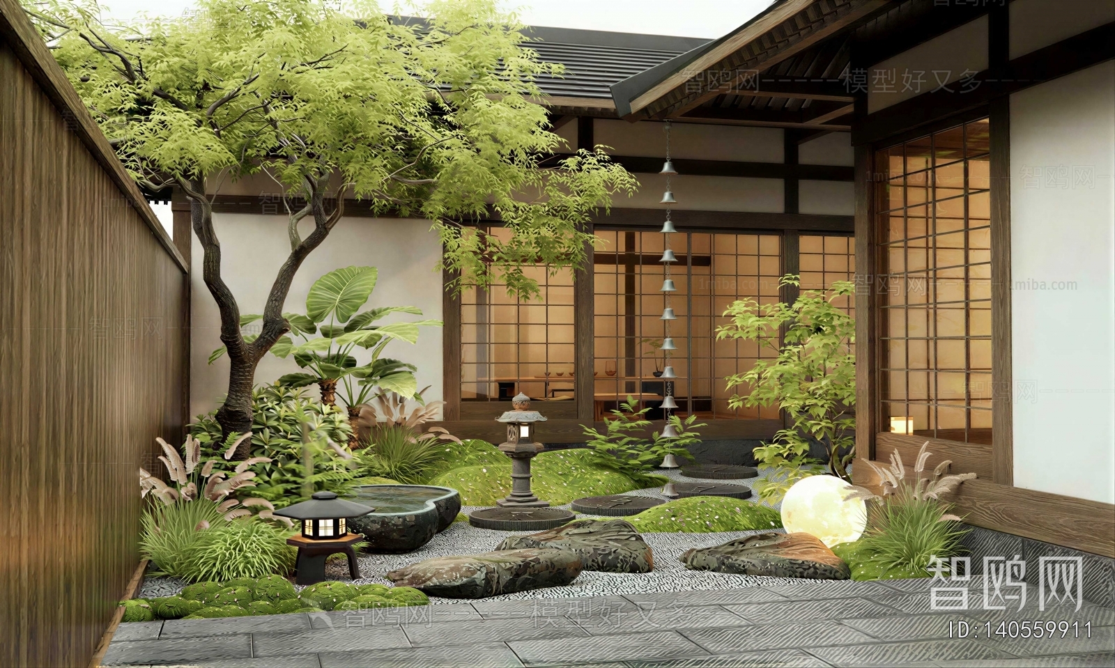 New Chinese Style Courtyard/landscape